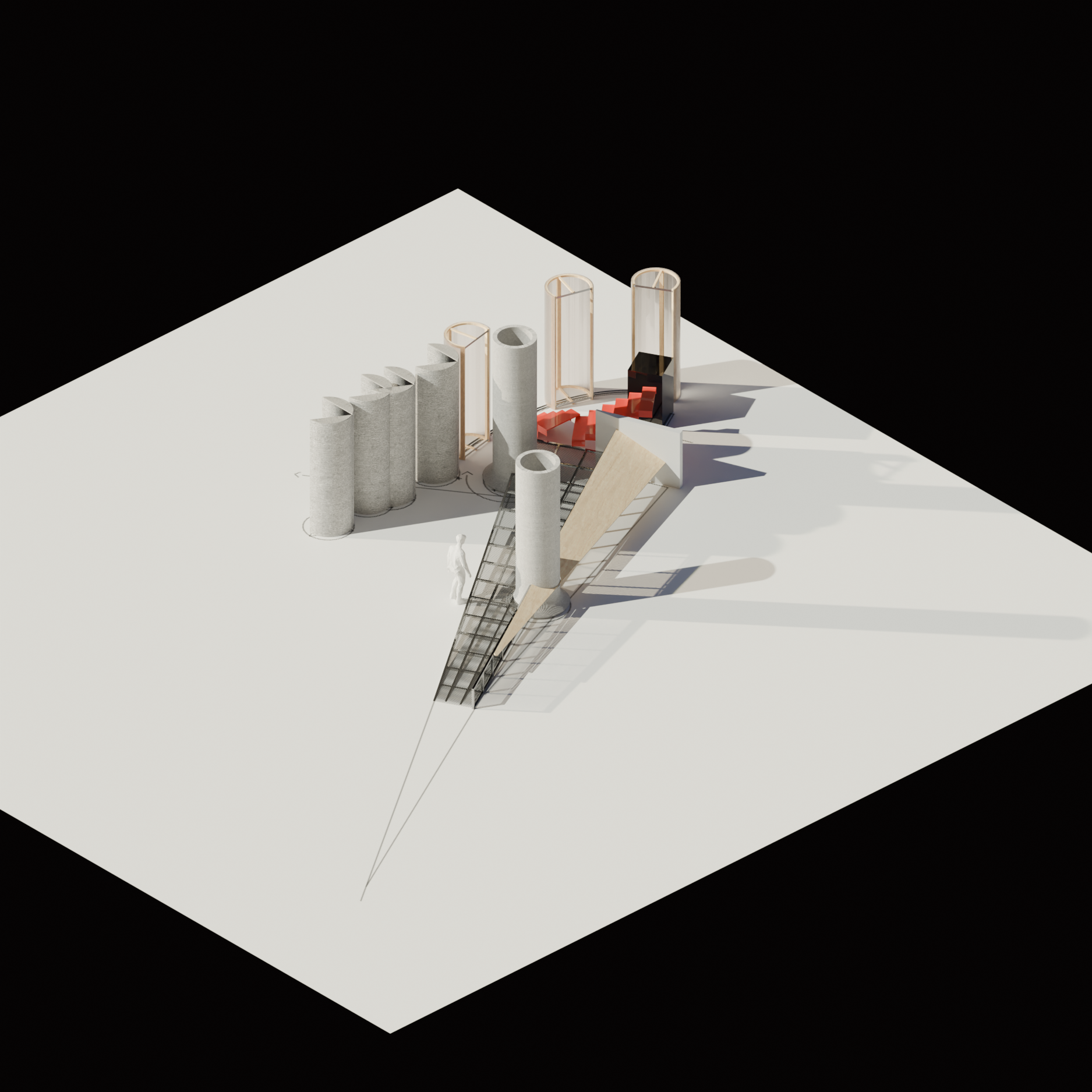 Space making from the film's scenographic diagrams.