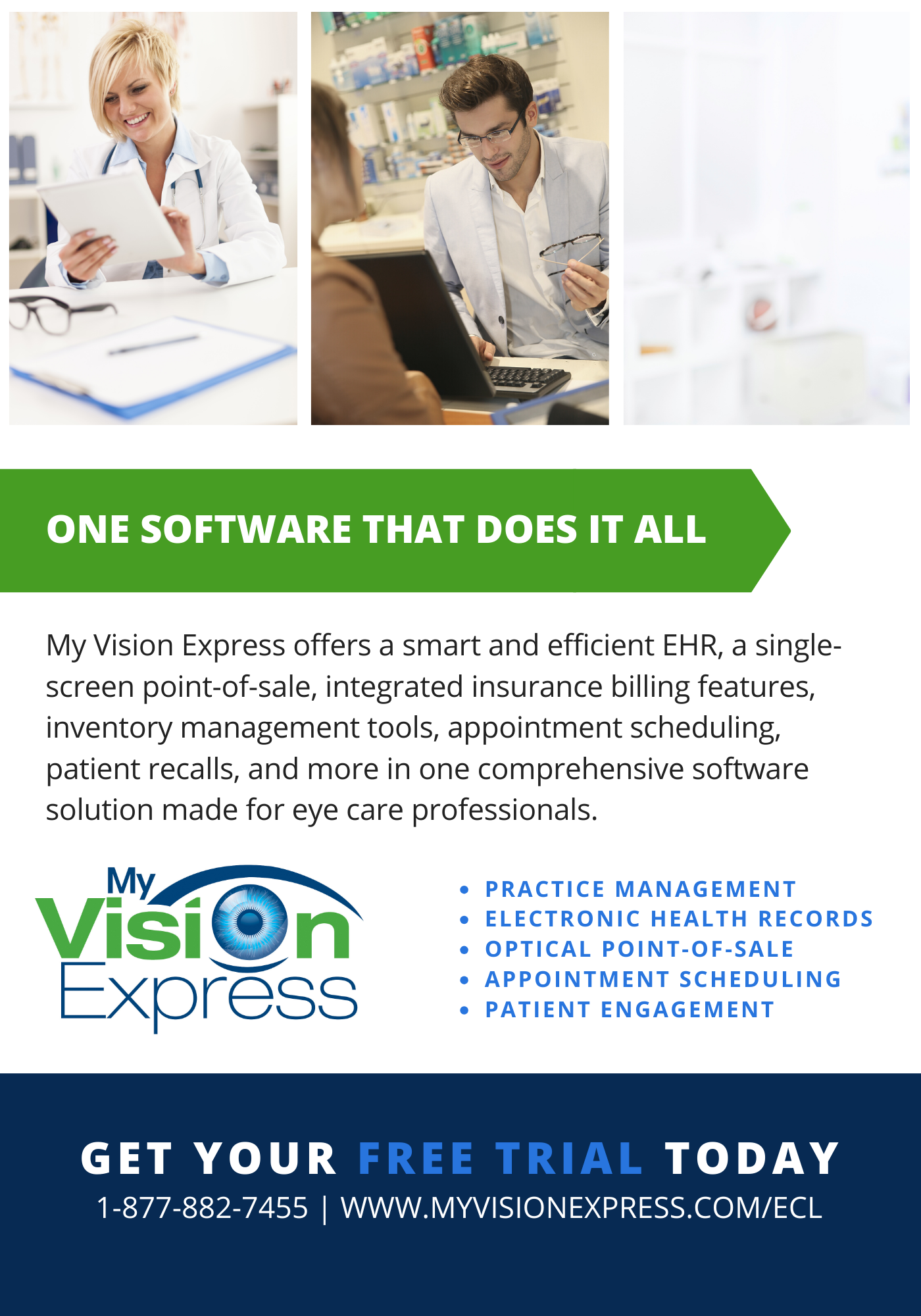 My Vision Express (Sightview Software) | Eye Care Leaders Magazine Ad