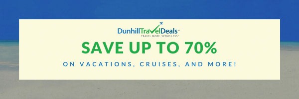 Dunhill Travel Deals (a subsidiary of Online Vacation Center) | Email Banner