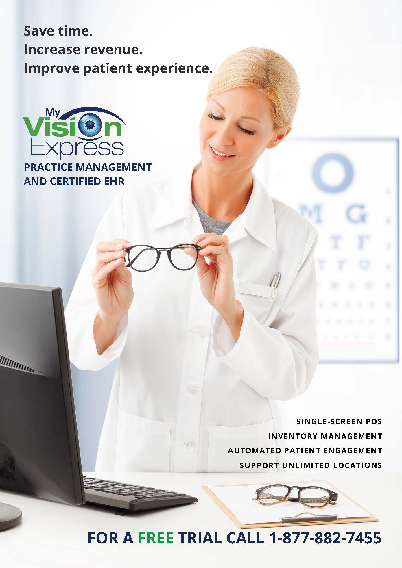 My Vision Express (Sightview Software) | Eye Care Leaders Magazine Ad (A4)