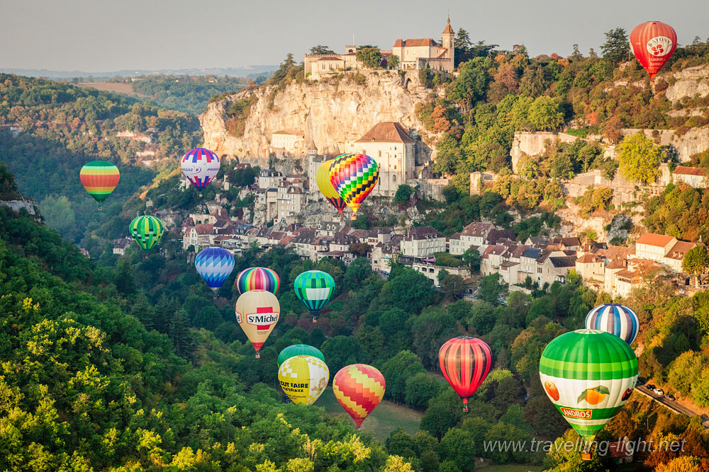 Hot Air Balloons at Rocamadour