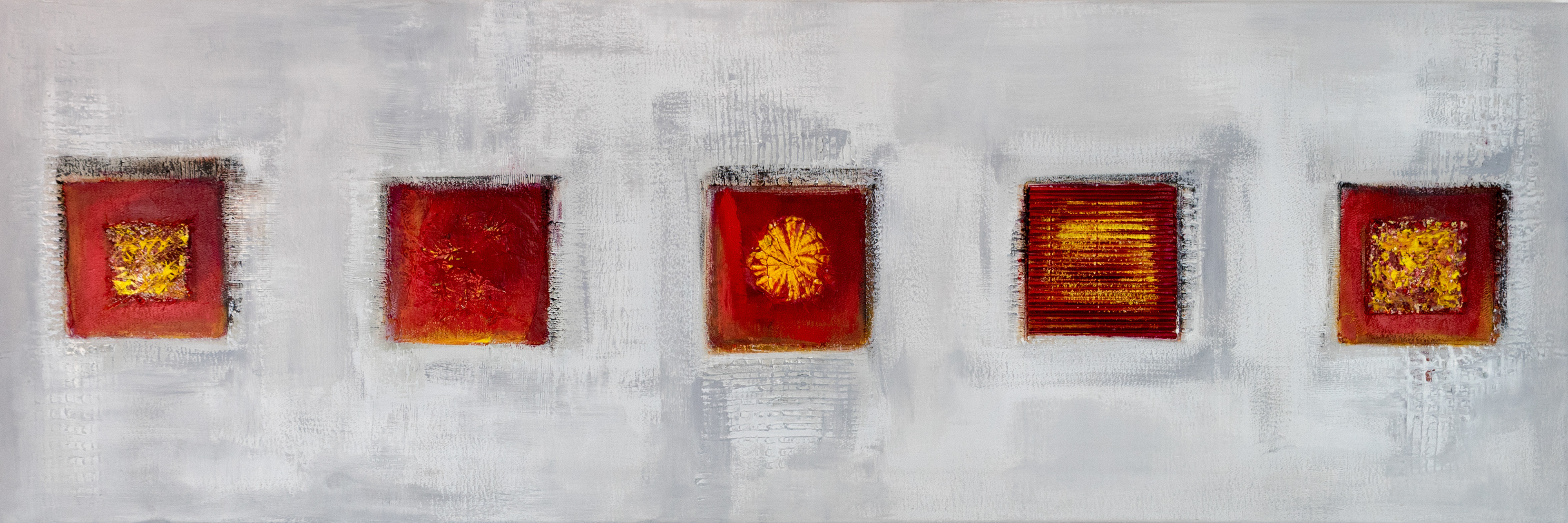 Fünf zum Quadrat - 120 x 40 cm
