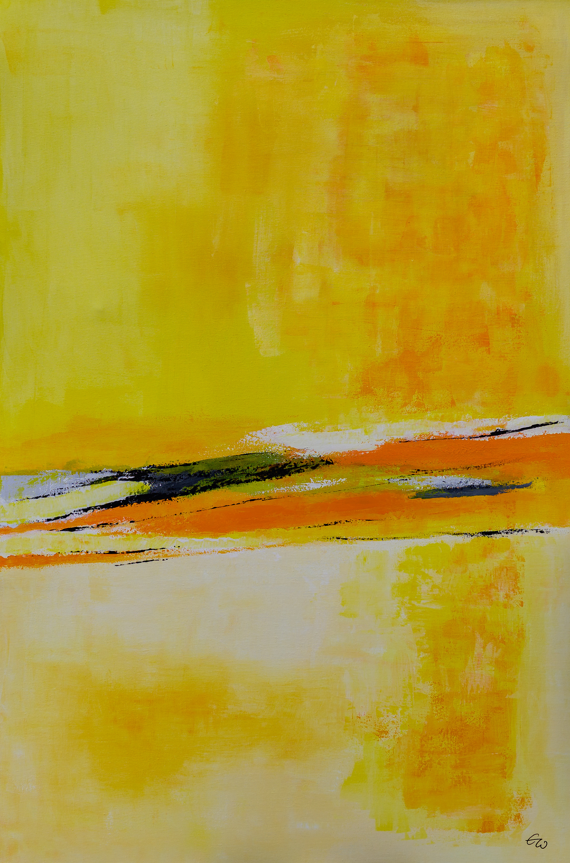 Yellow Stream - 80 x 120 cm
