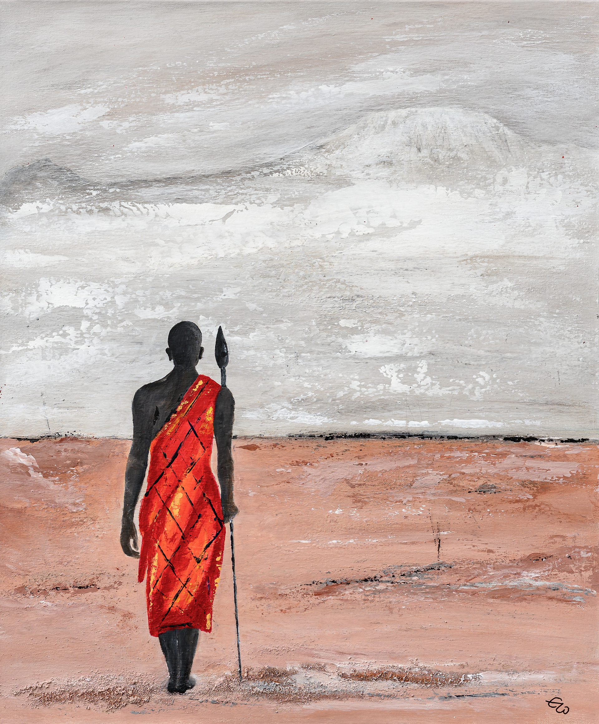 Kilimandscharoblick - 50 x 60 cm