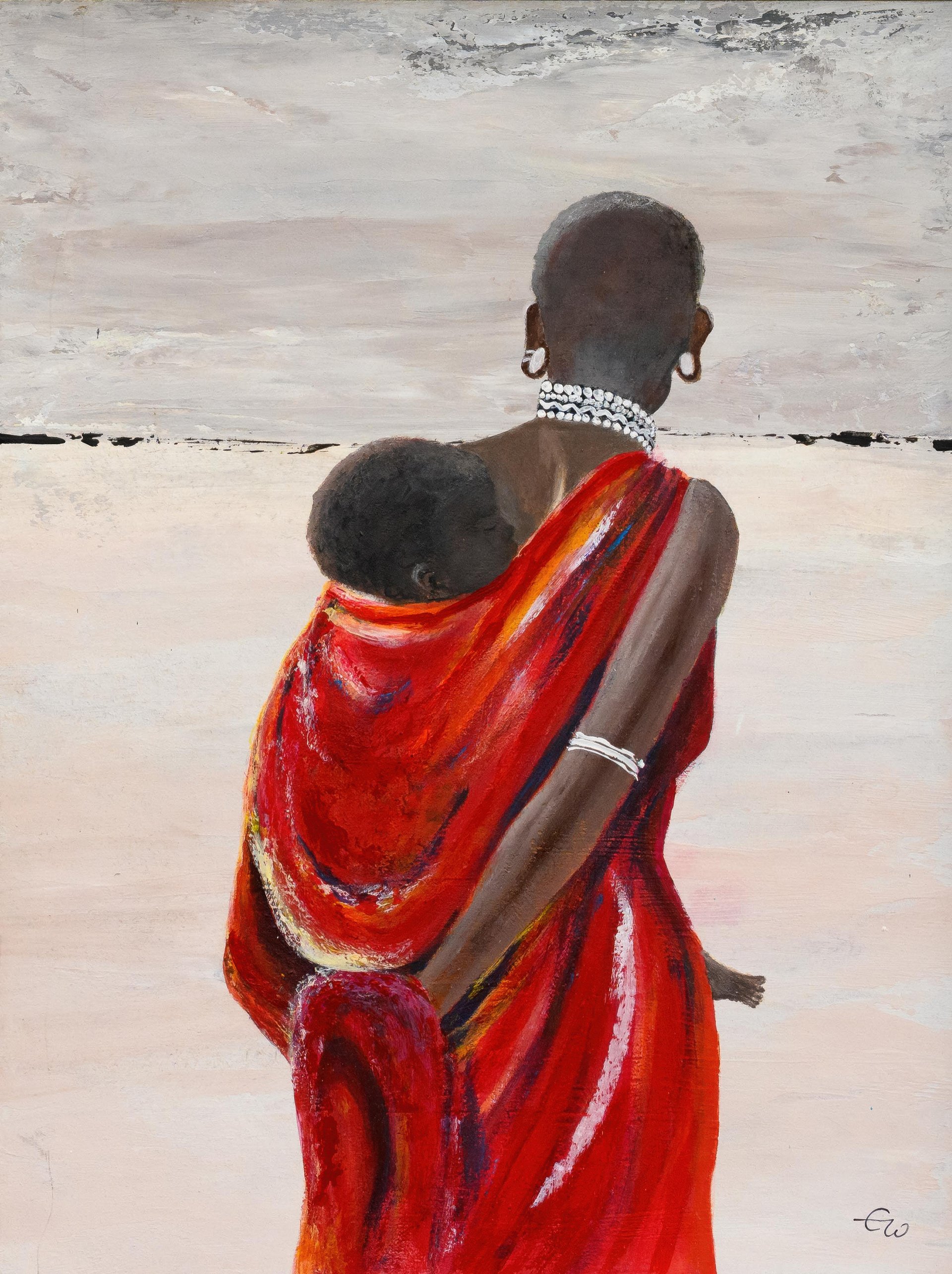 Verbunden - 35 x 45 cm inkl. Rahmen