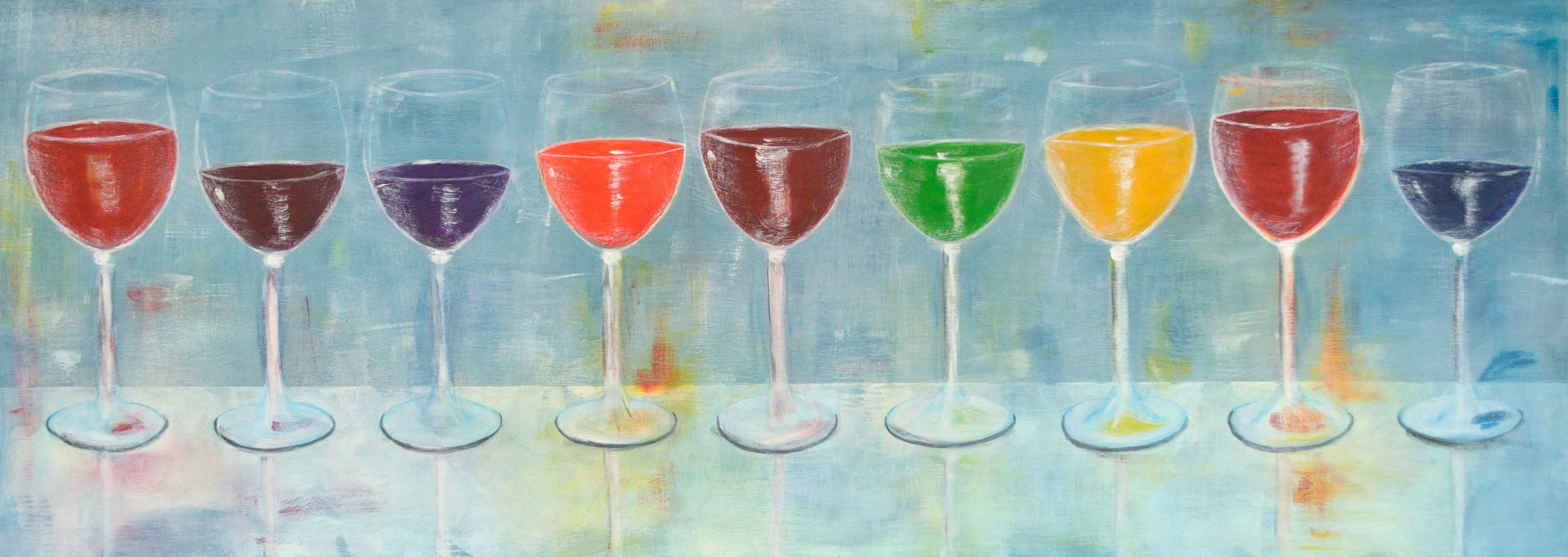 Weinfantasie - 100 x 40 cm