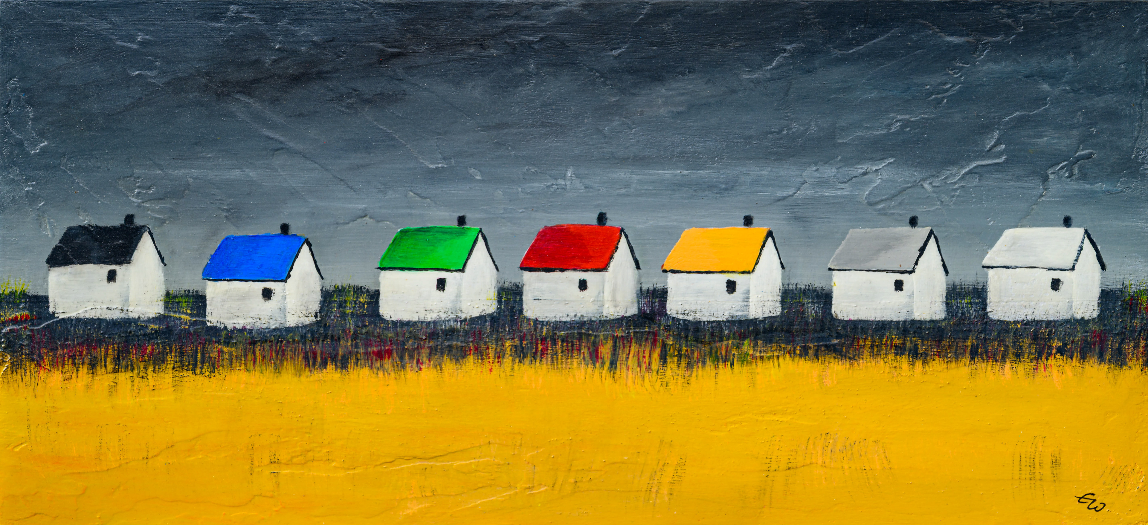 Beach Houses 50 x 23 cm