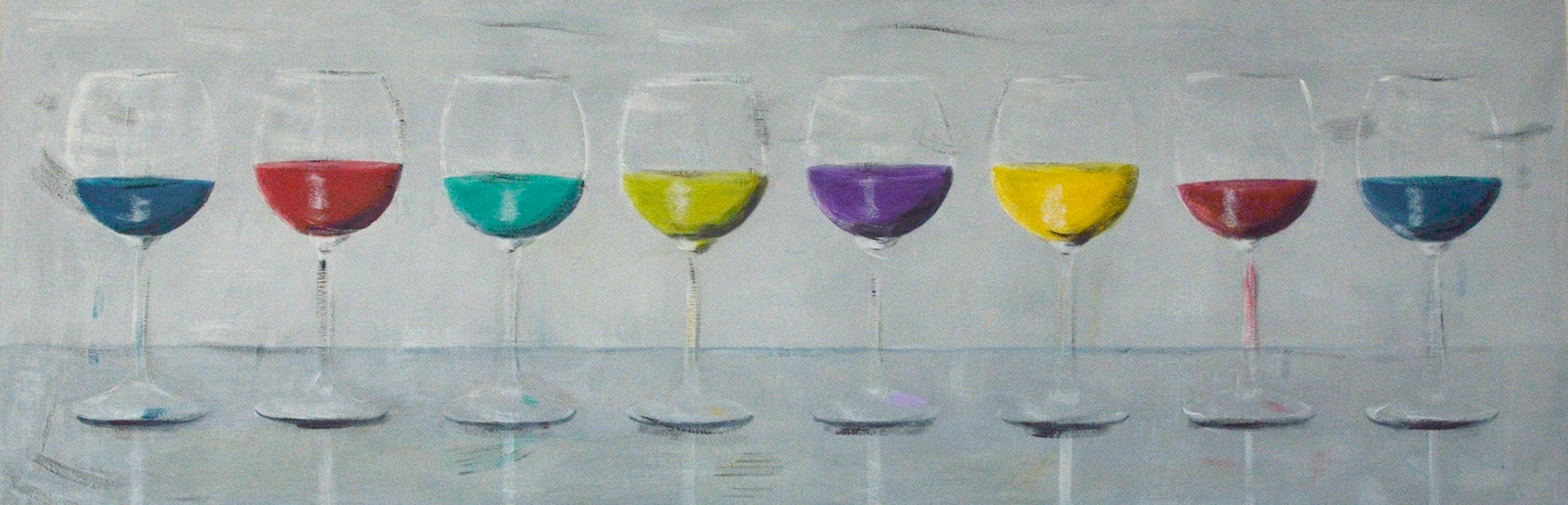 Farbspiel - 120 x 45 cm