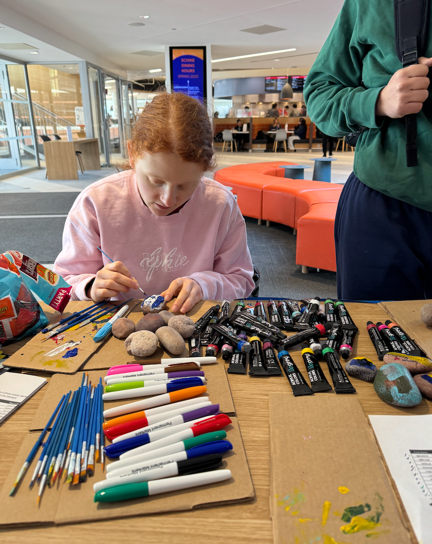 Upstander Stone Project Tabling in collaboration with Chabad (January 2025)
