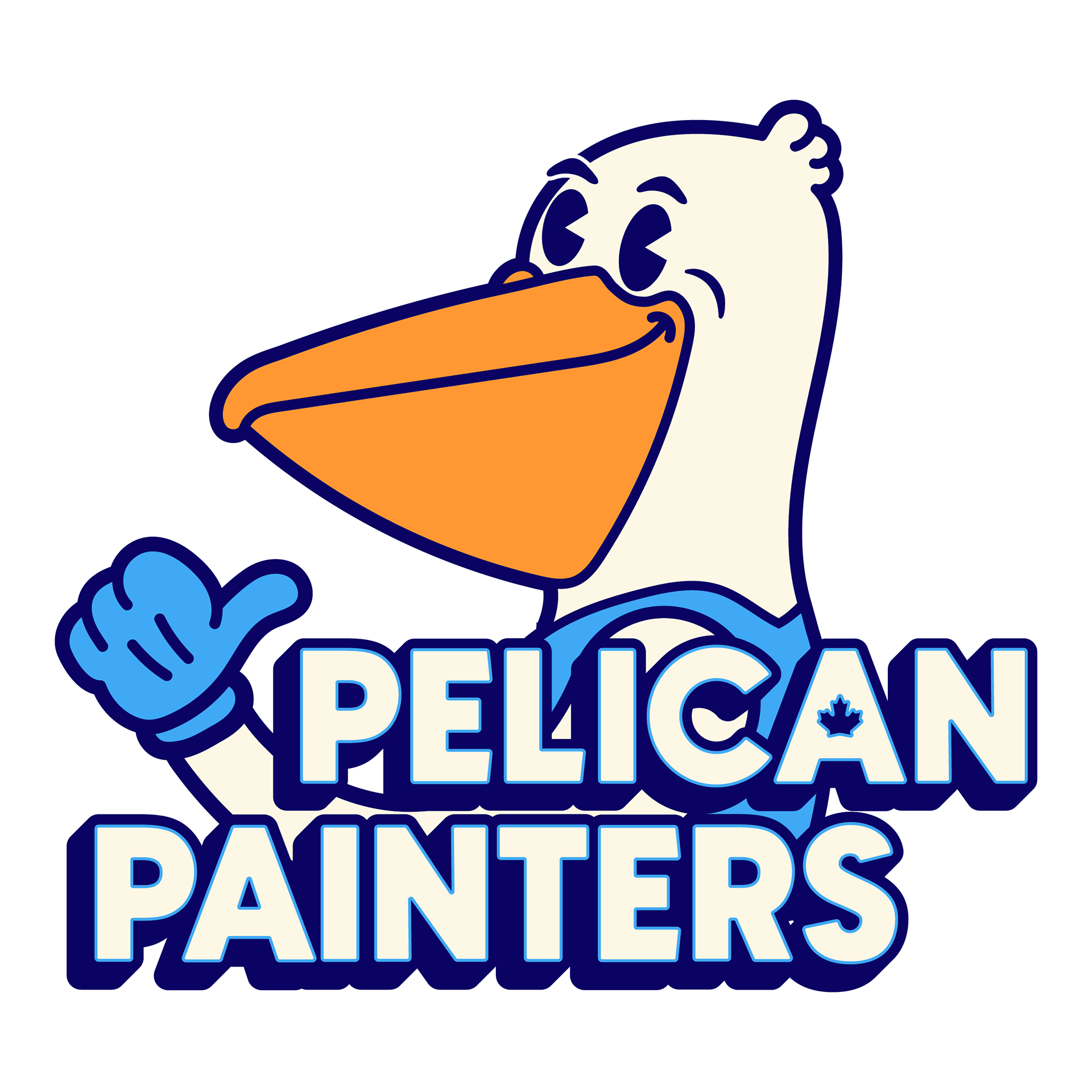 Pelican Painters Mascot Logo
