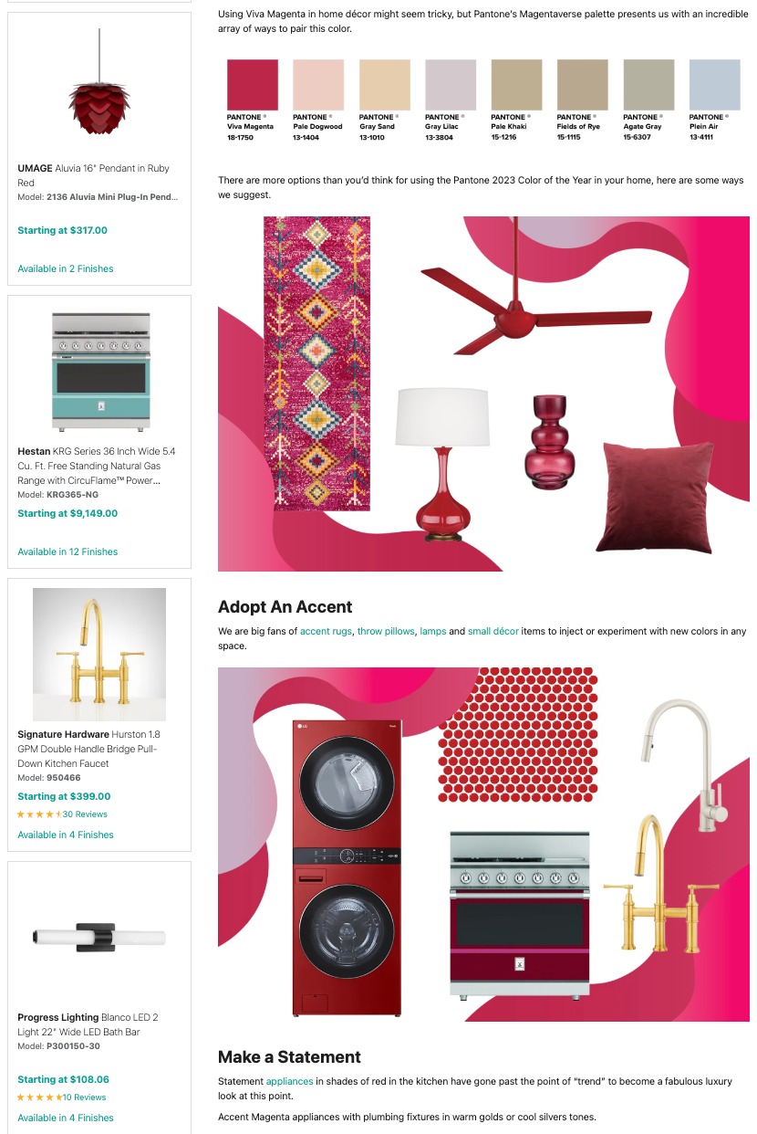 Pantone Color of the Year Article