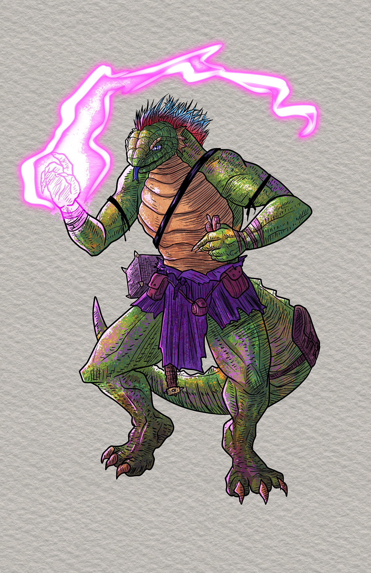 [HIRING] Full body art of a lizardfolk character, ornate robe : r ...