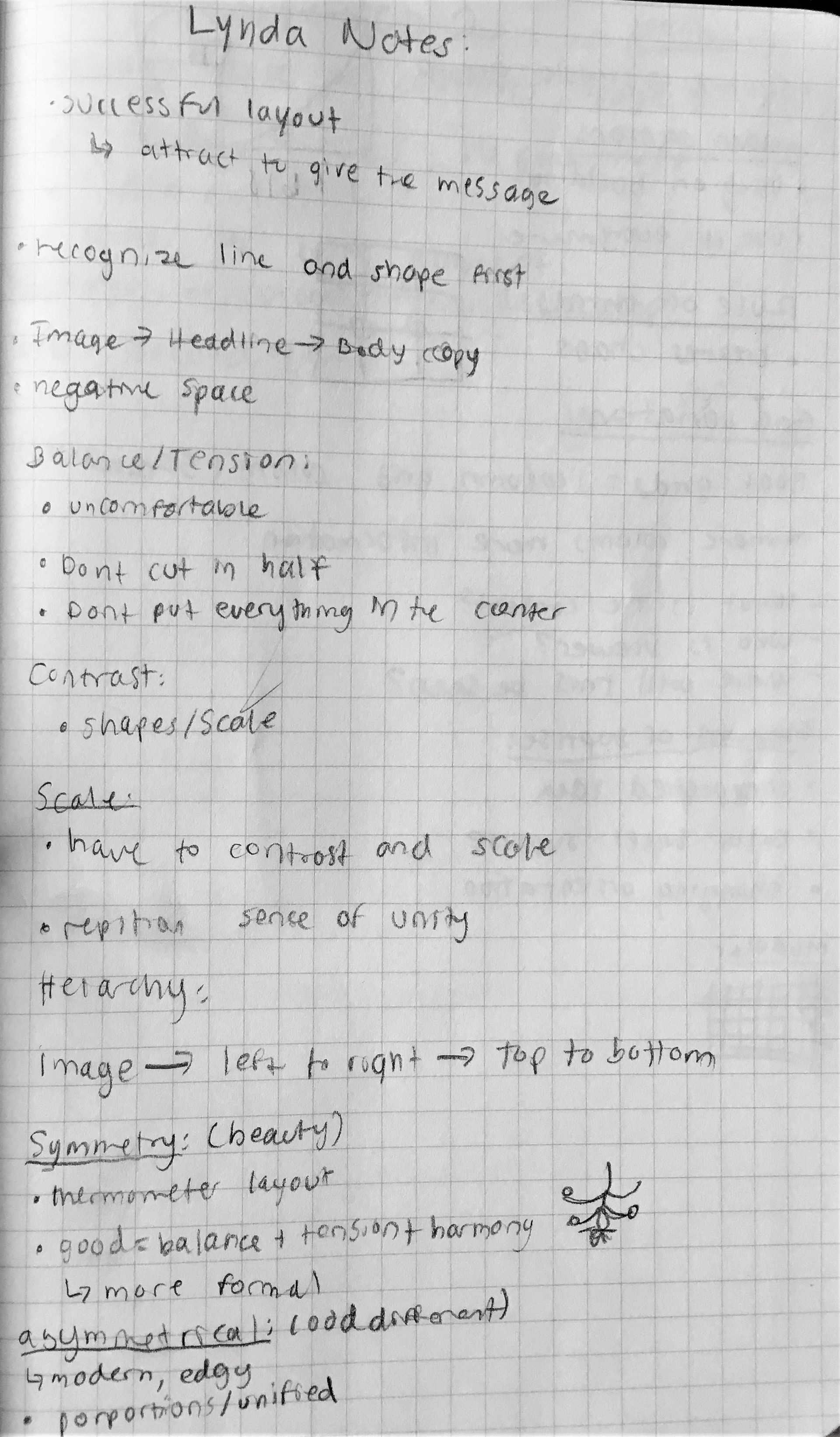 Notes I took about the above Lynda Videos to gather ideas for a poster design.