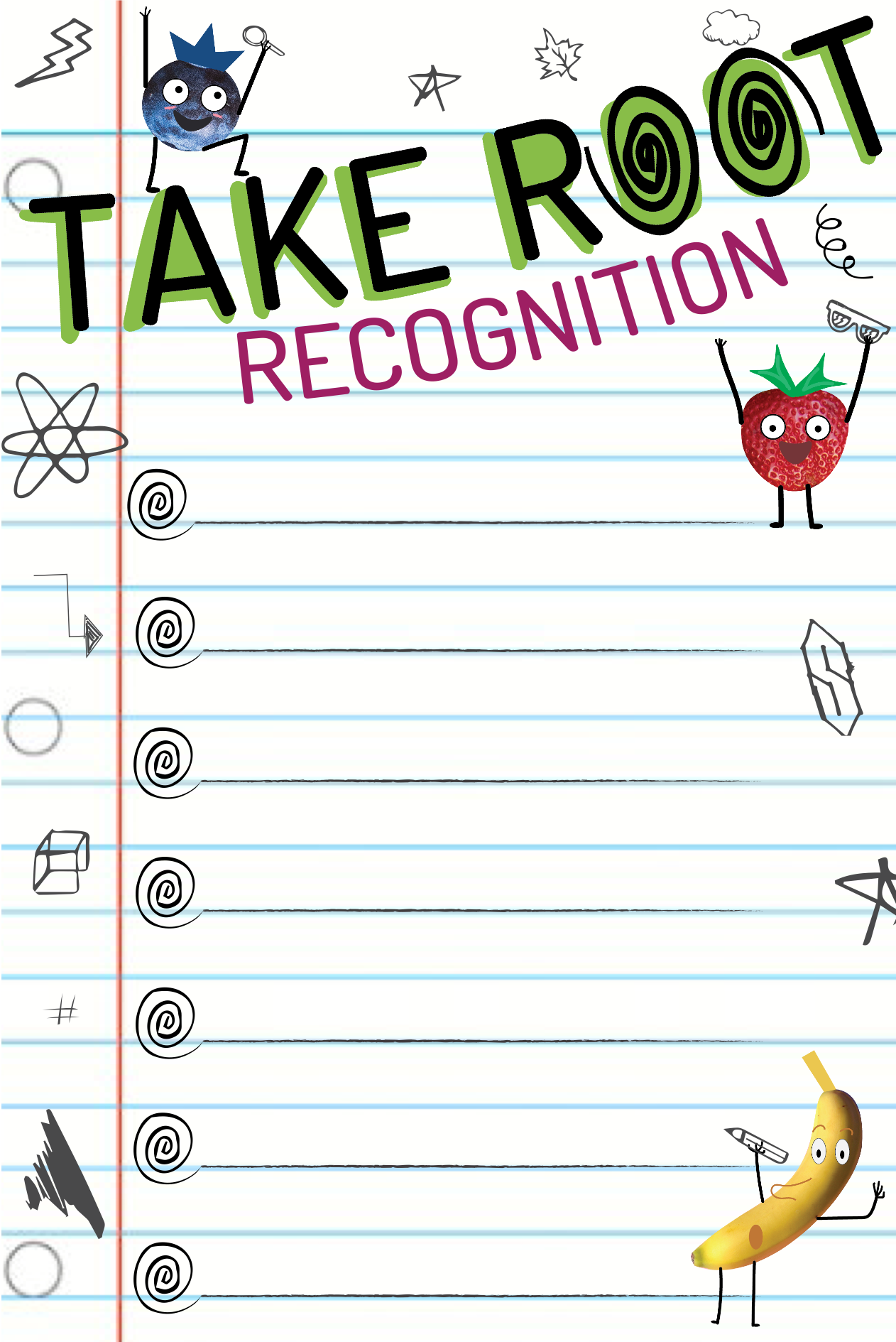 Take Root club Recognition Poster.