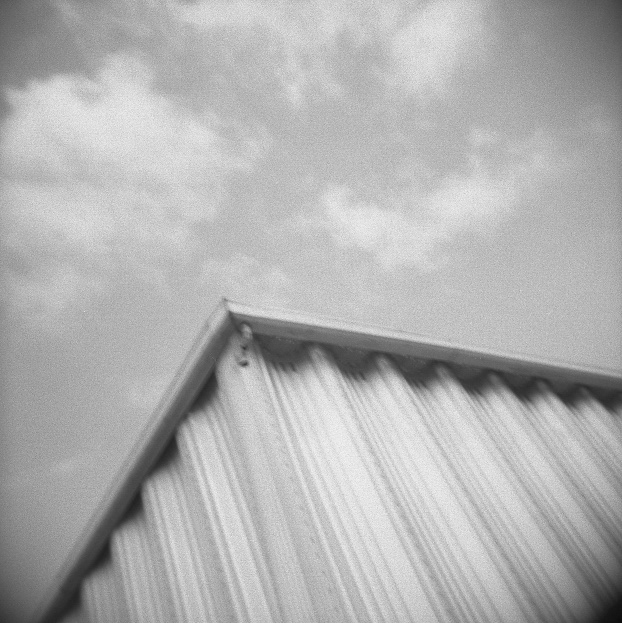 Tin Roof - Skaggs Island, Holga, 120 Film Scan