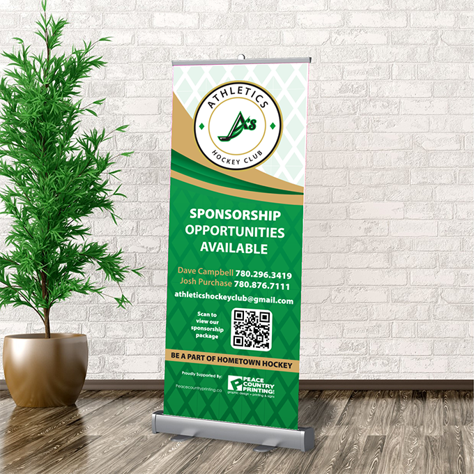 Athletics Hockey Club Pull-Up Banner