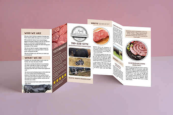 Rustic Roots Ranch Trifold Brochure
