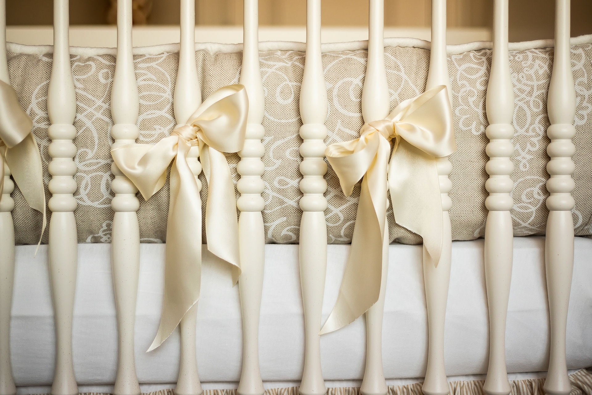 Interior design showcase photography for a baby's nursery.