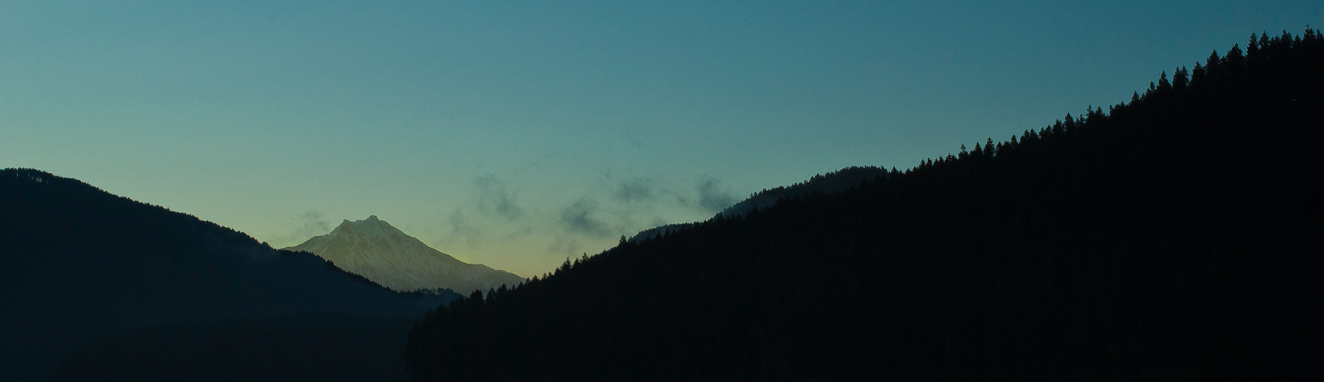 Sun's first light on Mt. Jefferson.