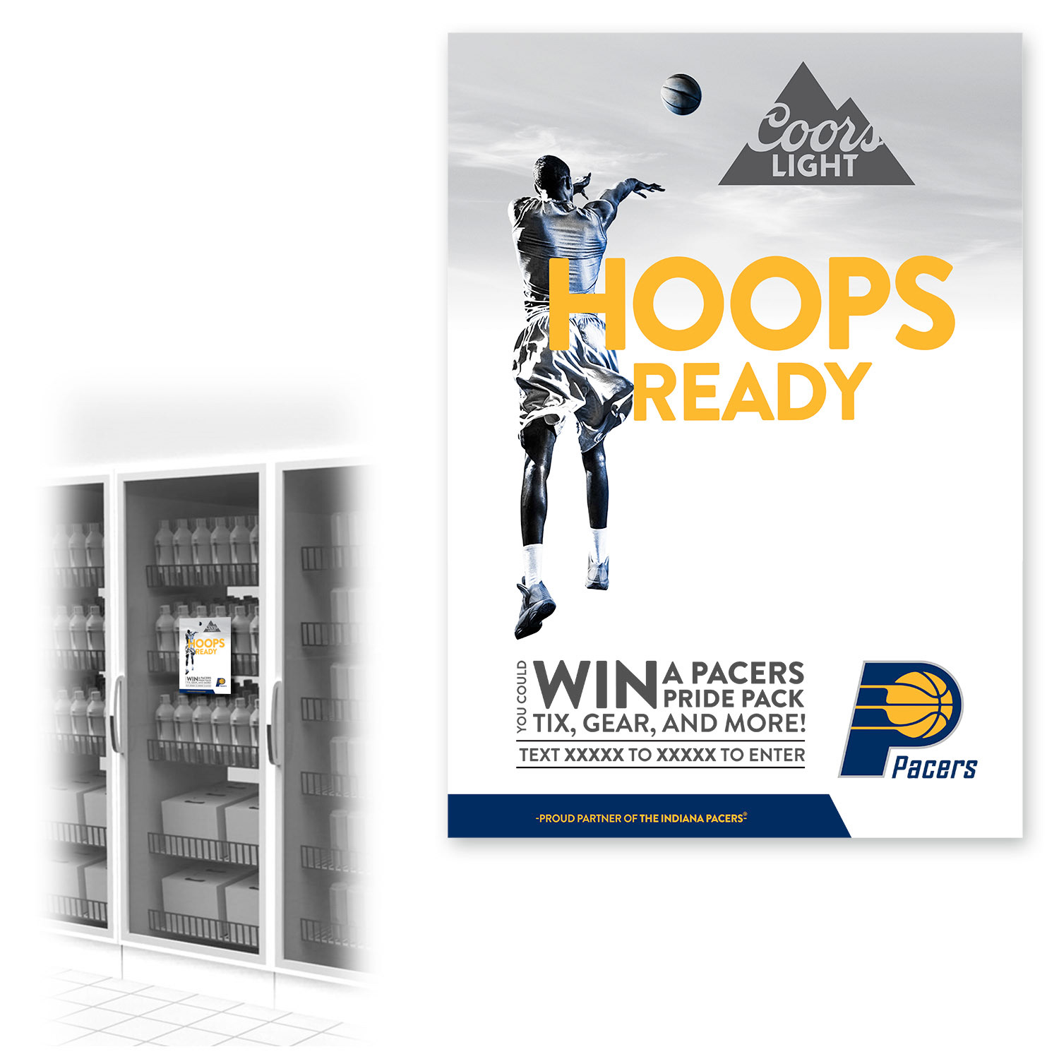 CoorsLight In-store Cooler Cling.