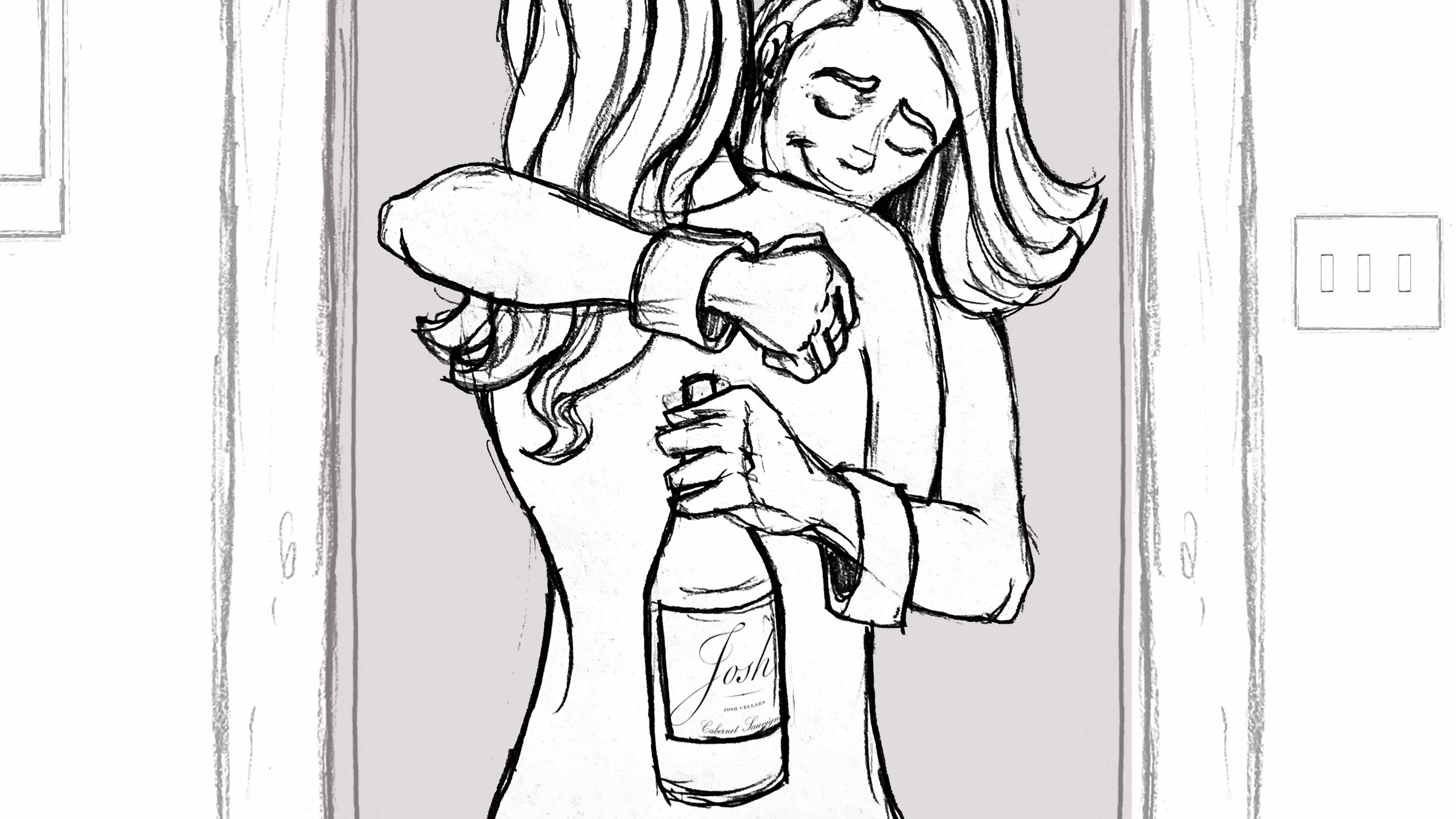 Josh Wines Storyboard for Commercial Shoot.