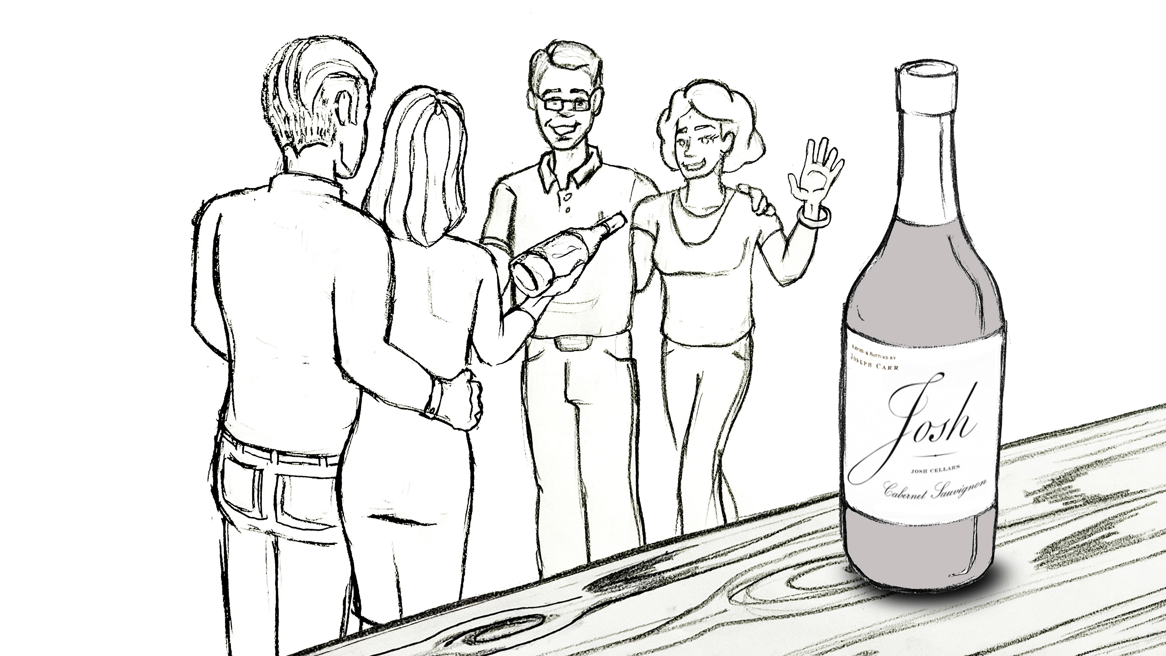 Josh Wines Storyboard for Commercial Shoot.