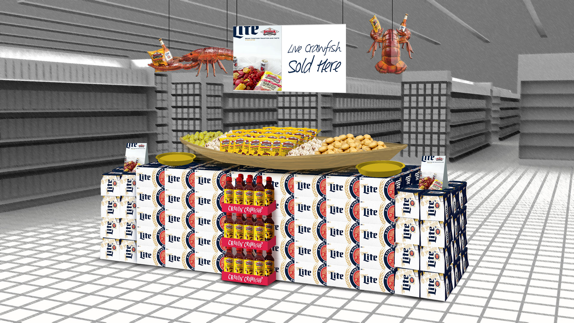 MillerLite In-store POP.