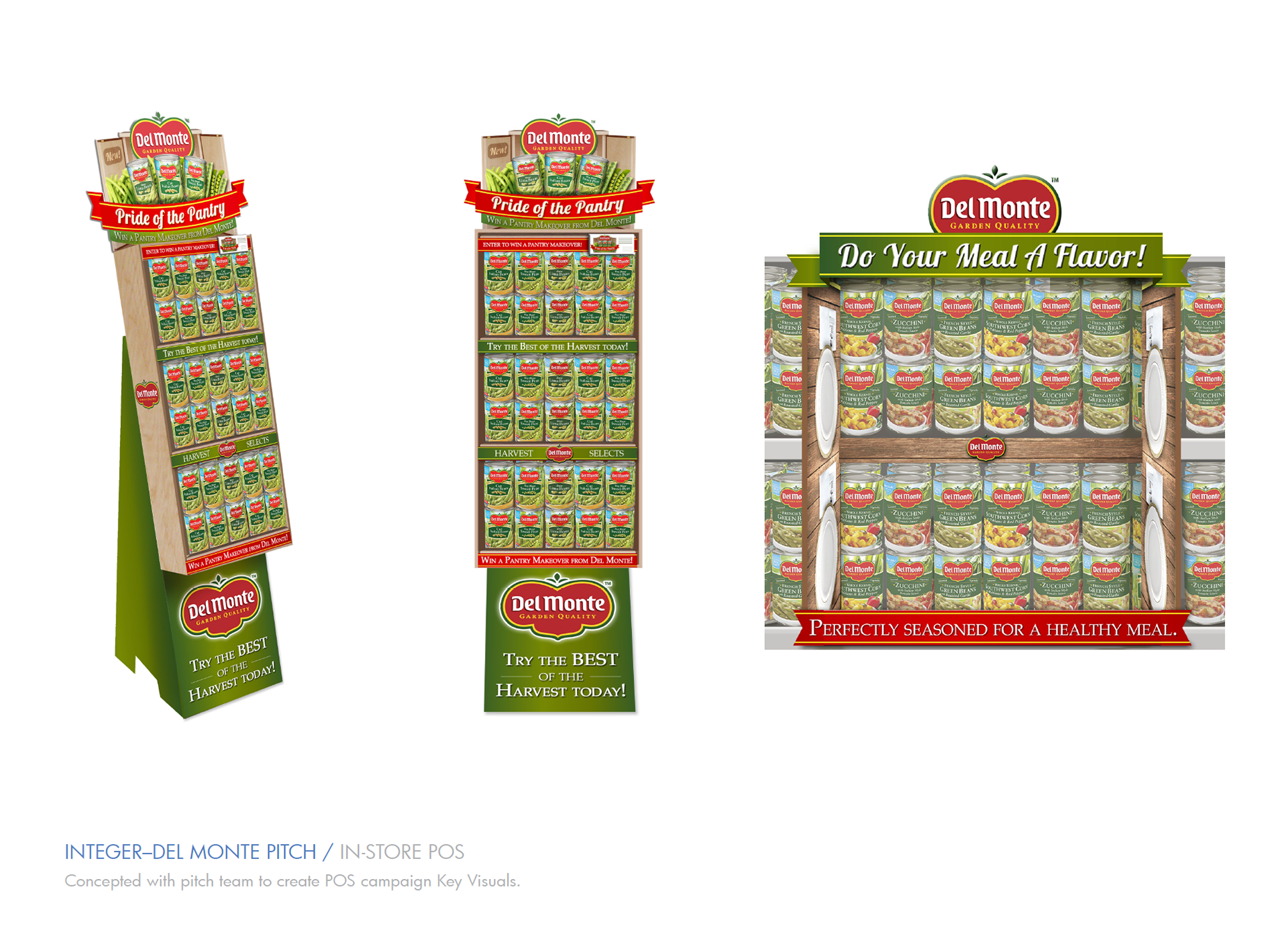 Del Monte In-Store Floor Stand Display.