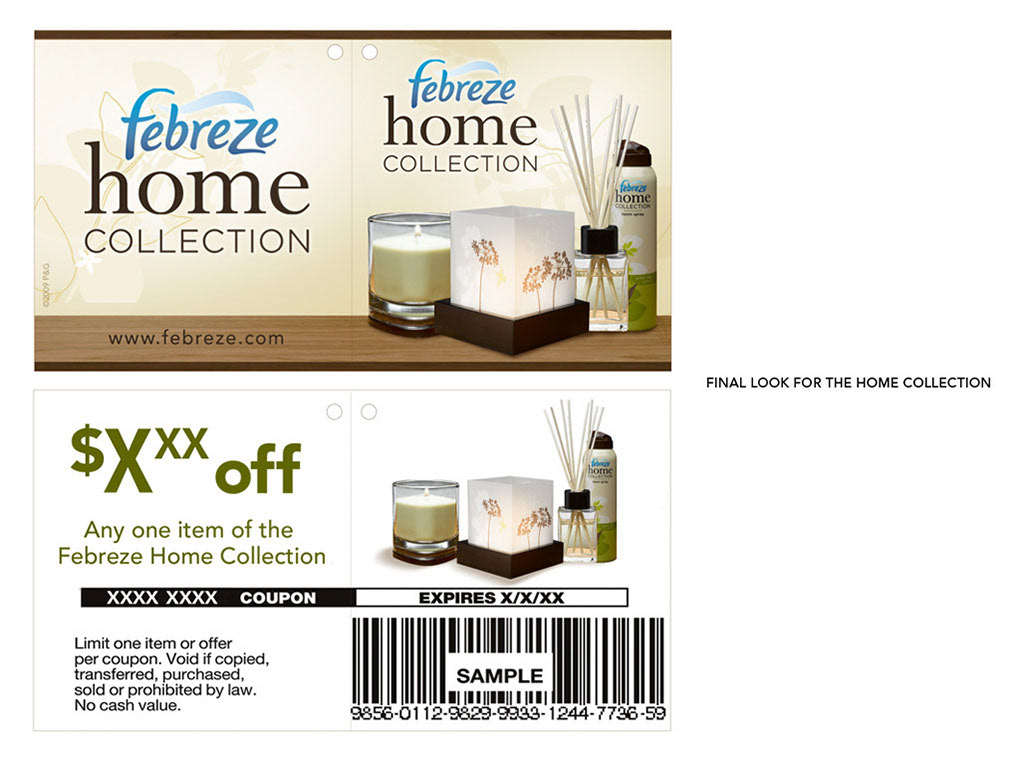 Product Tag Coupon for P&G Product.