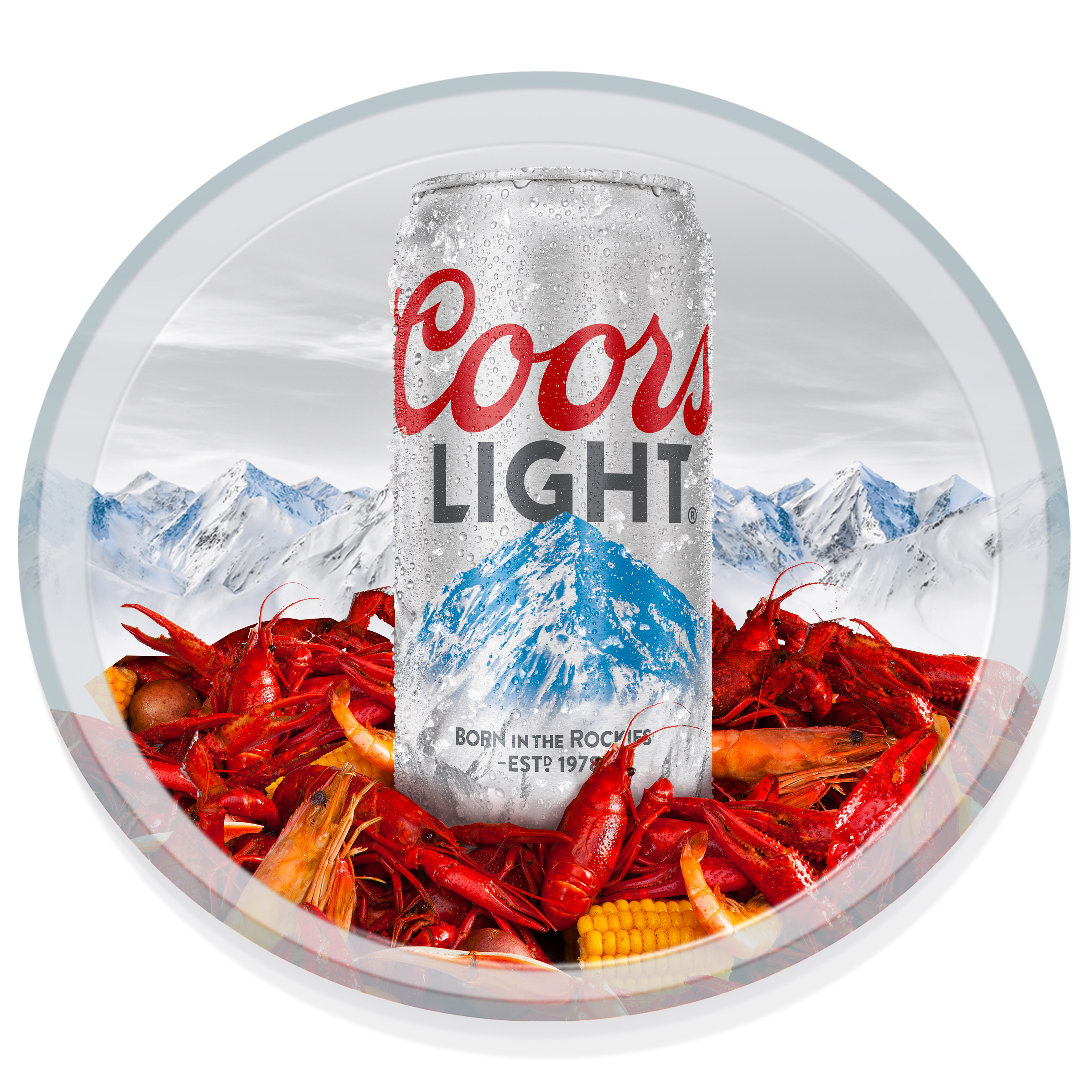 CoorsLight Crawfish Tray.