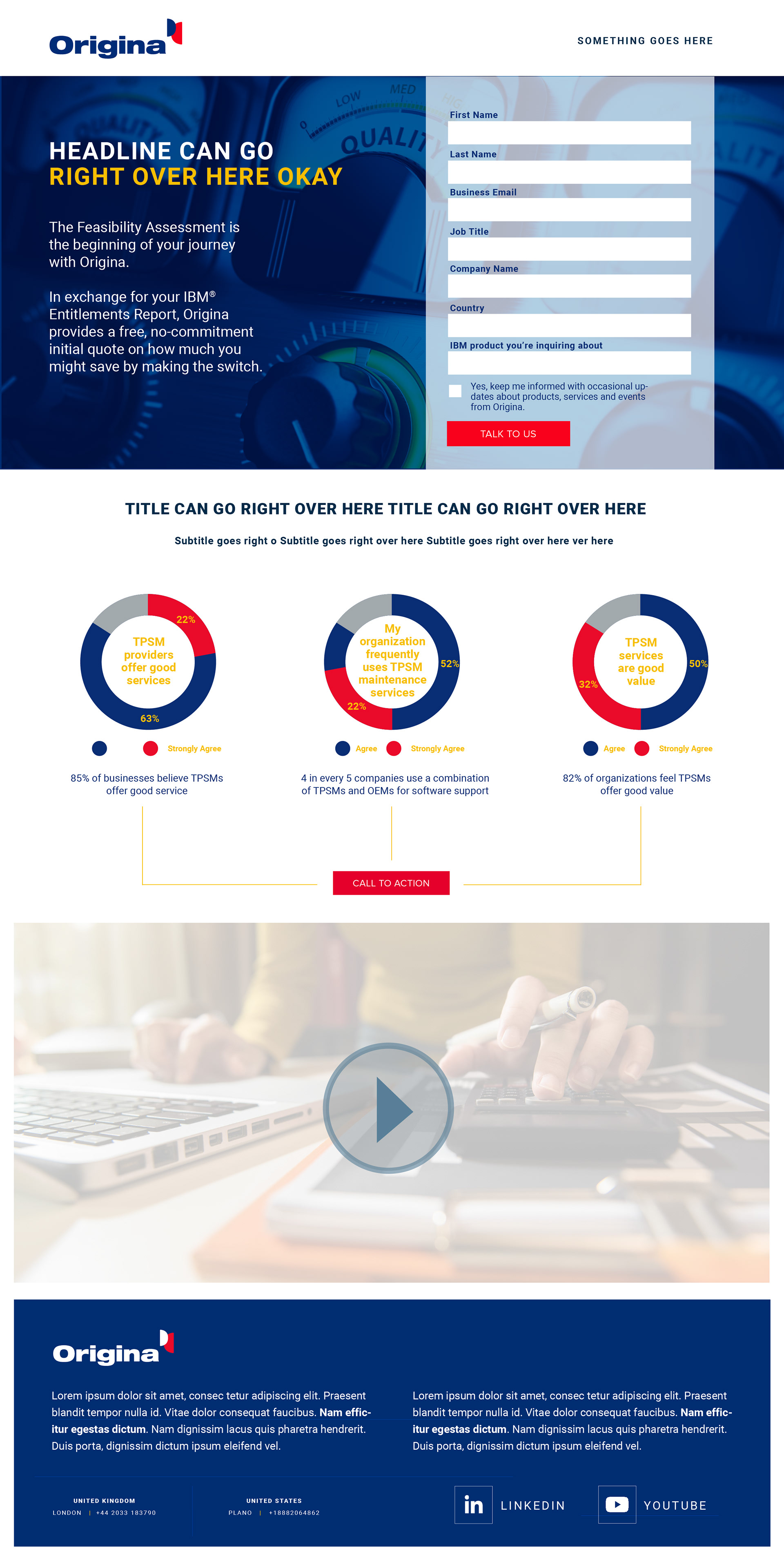 Origina Entire Website UX/UI Redesign.
