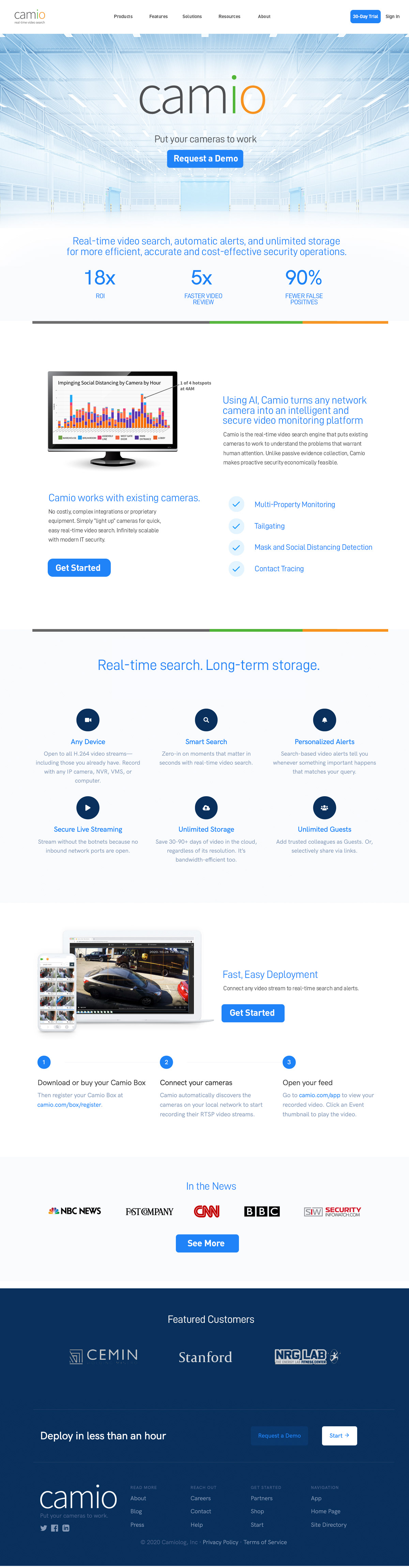CAMIO Origina Entire Website UX/UI Redesign.