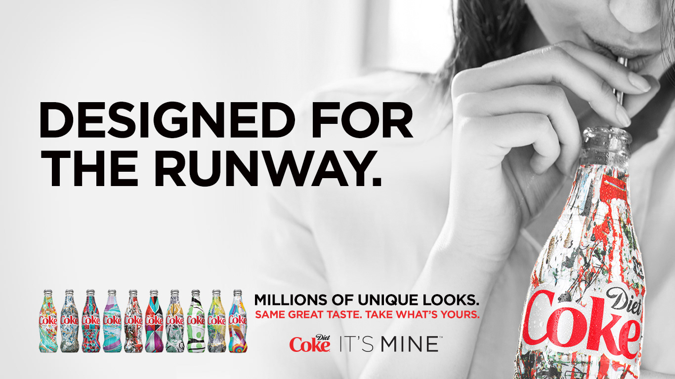 Airplane Tv Ad Display for Diet Coke.