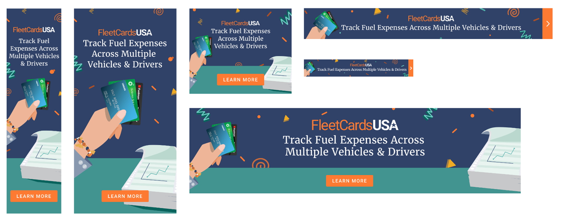 Fleetcard USA Display Ads.