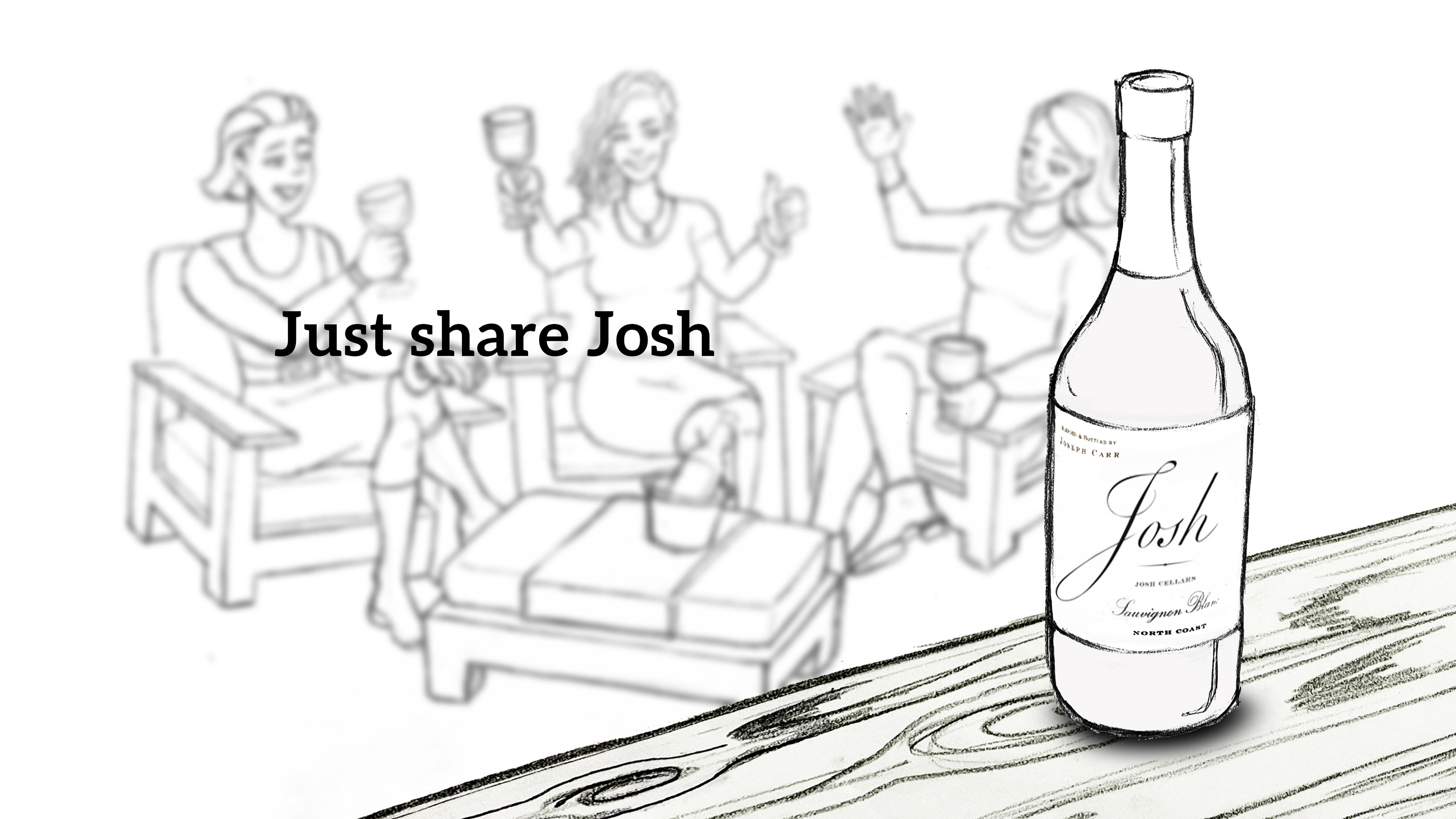 Josh Wines Storyboard for Commercial Shoot.