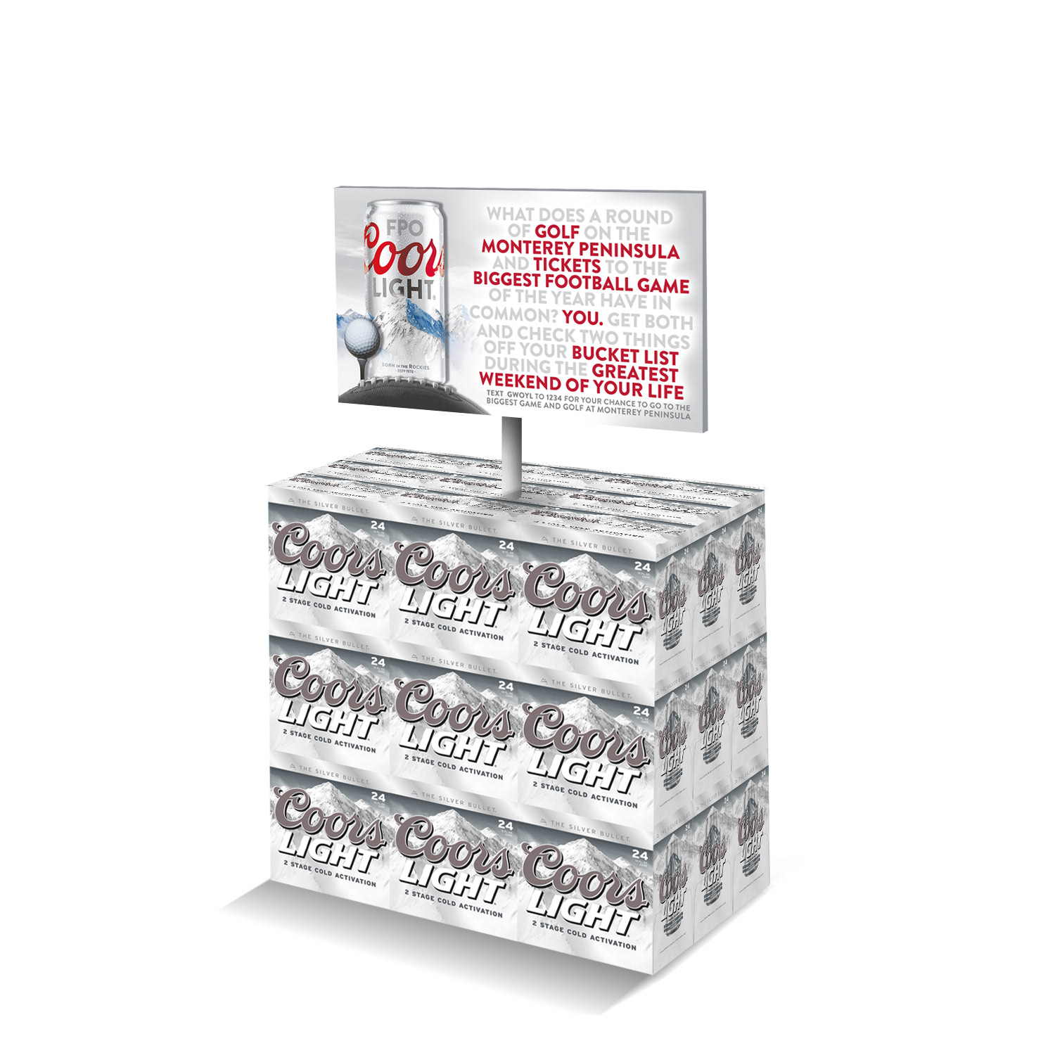 CoorsLight In-store POP.