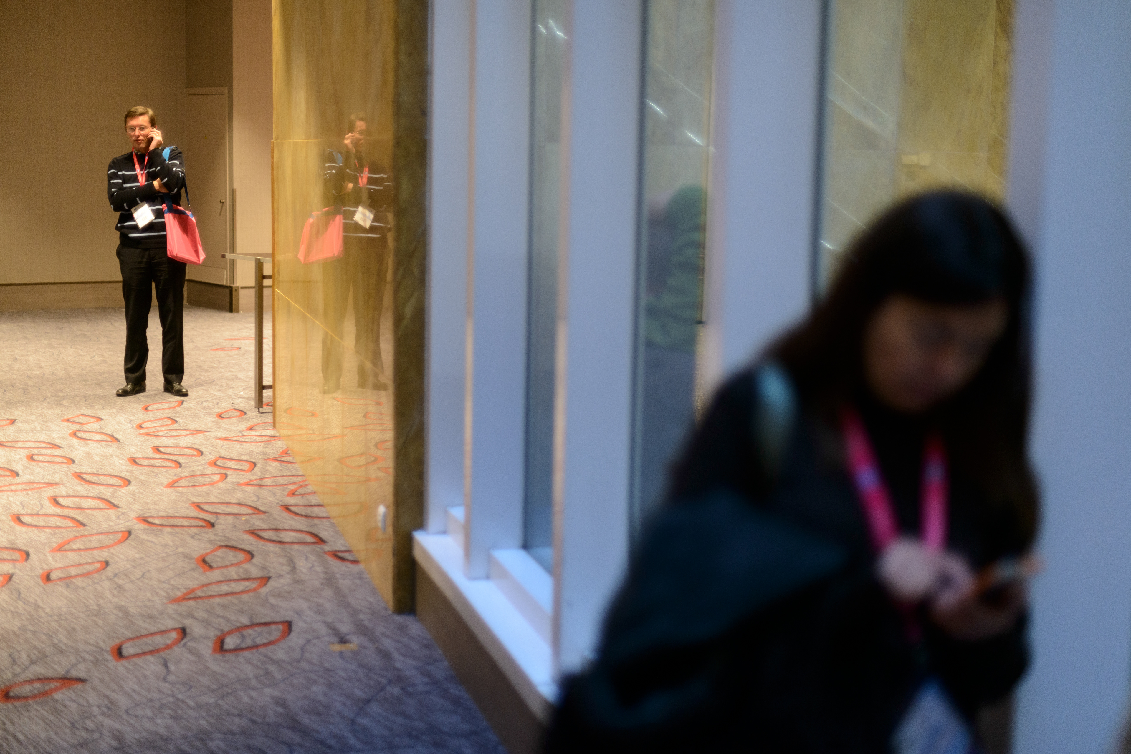 Participants during the coffee break at the 20th World Congress on Controversies in Obstetrics, Gynecology & Infertility (COGI). Paris, France.