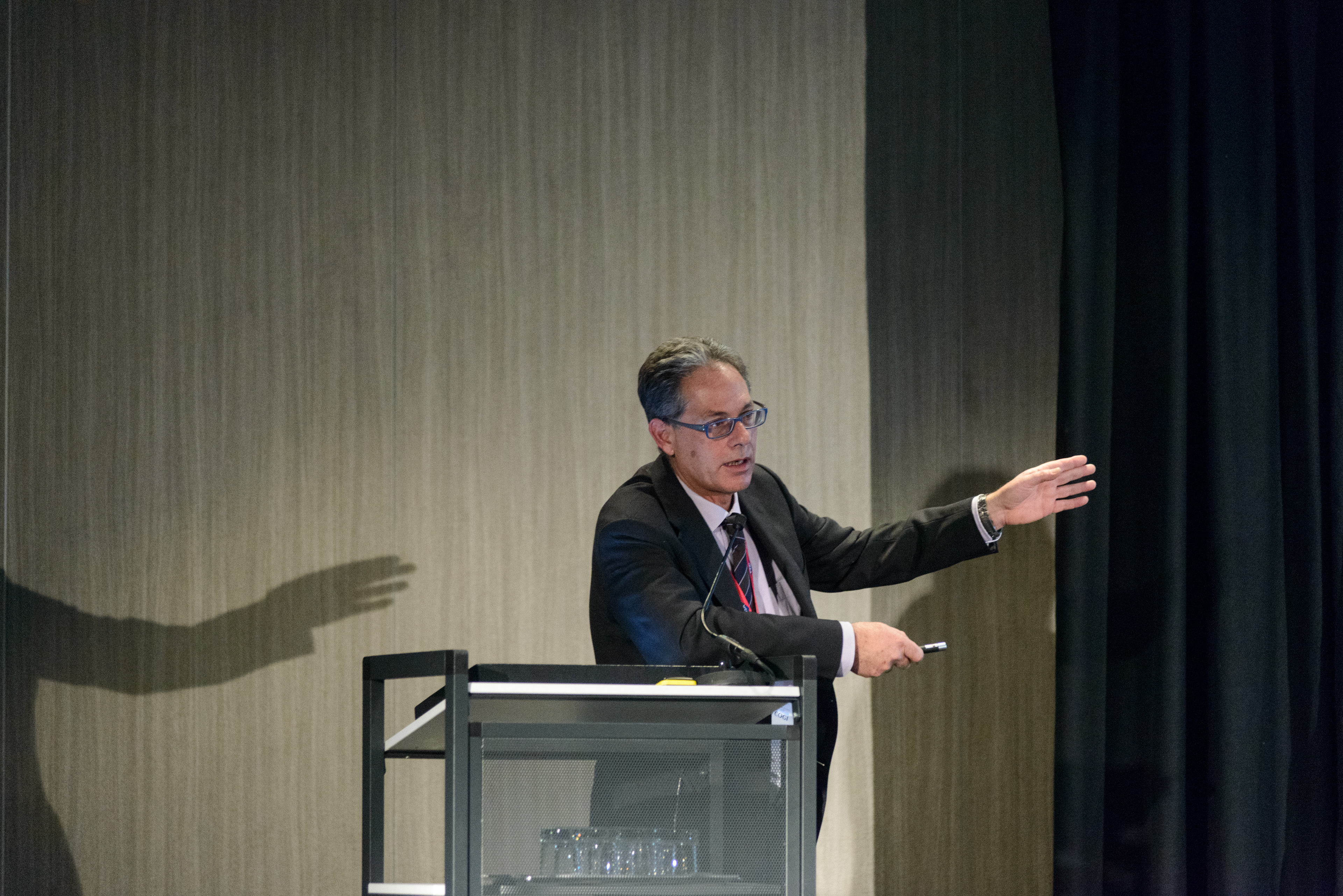 Dr. Maurizio Dattilo of Switzerland presenting "Sperm DNA Damage: New Strategies of Intervention based on Indired antioxidants" during the 20th World Congress on Controversies in Obstetrics, Gynecology & Infertility (COGI). Paris, France.