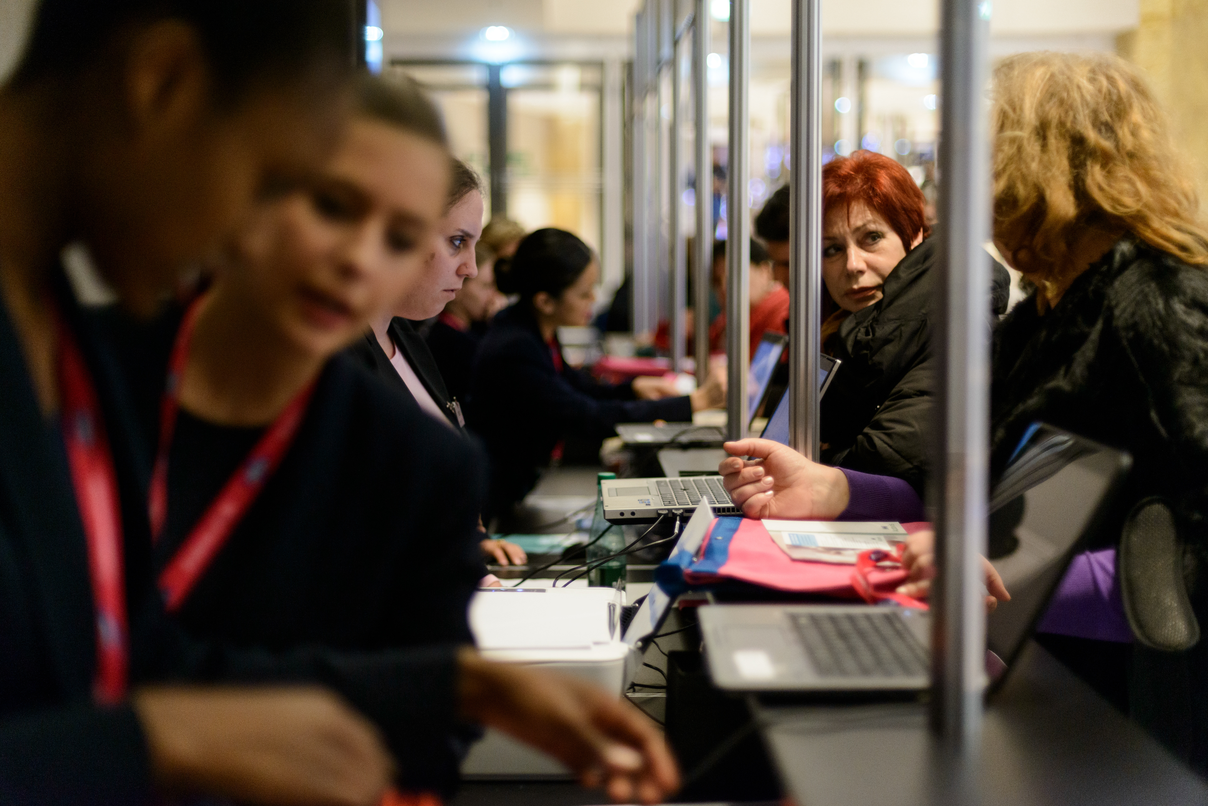 Participants arriving at the 20th World Congress on Controversies in Obstetrics, Gynecology & Infertility (COGI). Paris, France.