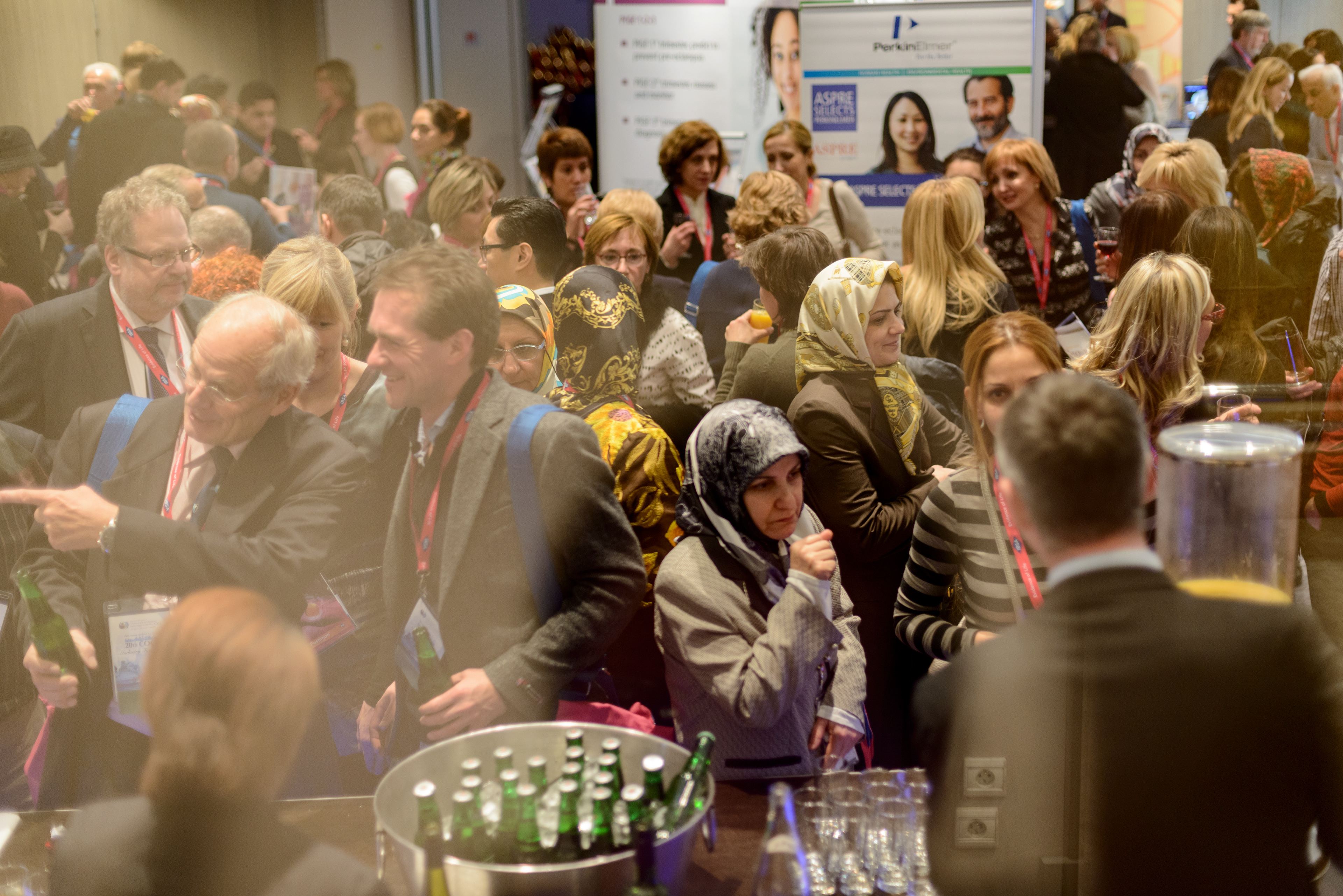 The networking cocktail at the 20th World Congress on Controversies in Obstetrics, Gynecology & Infertility (COGI). Paris, France.