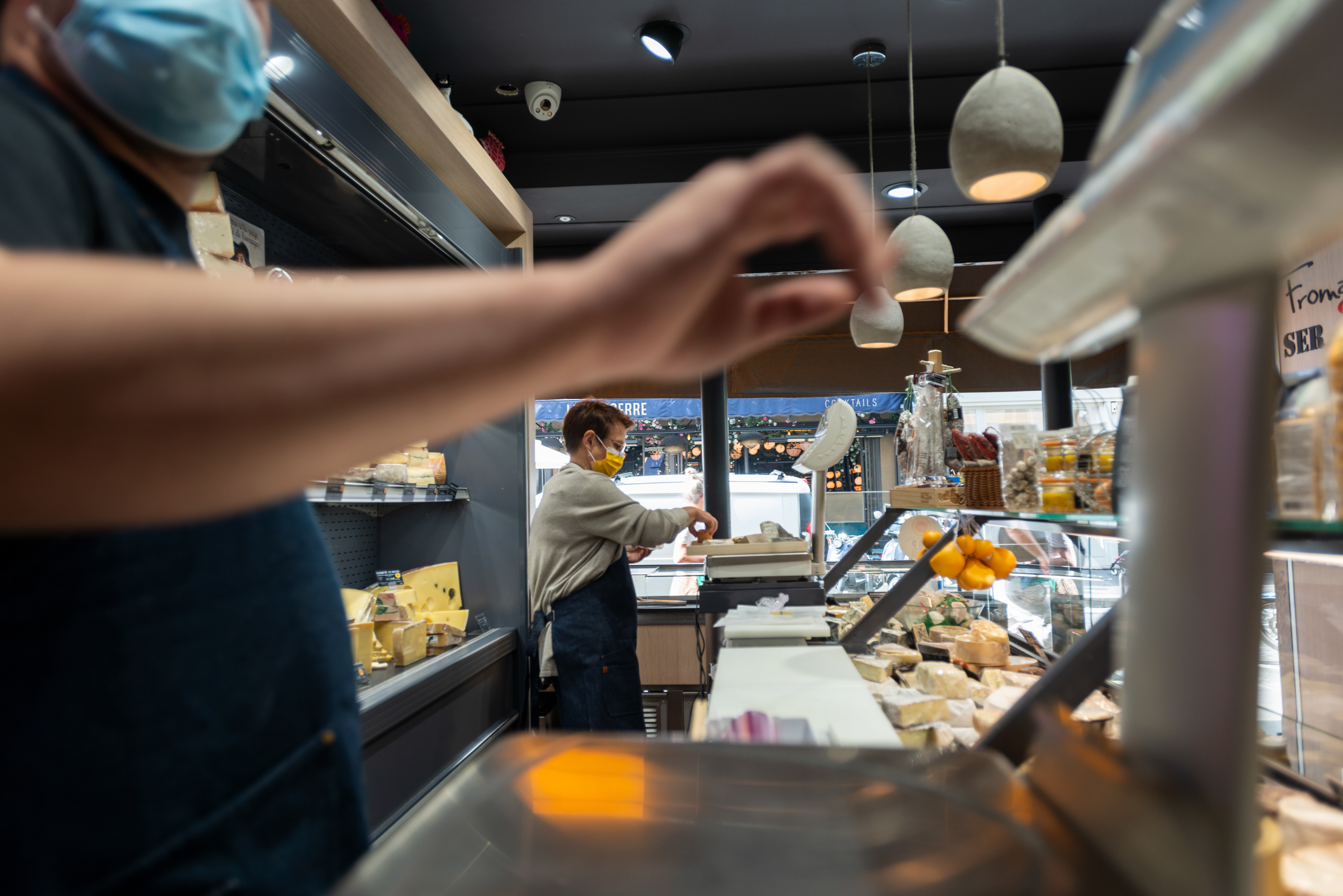 La fromagerie montmartreoise La Butte Fromagère. Paris, France.
