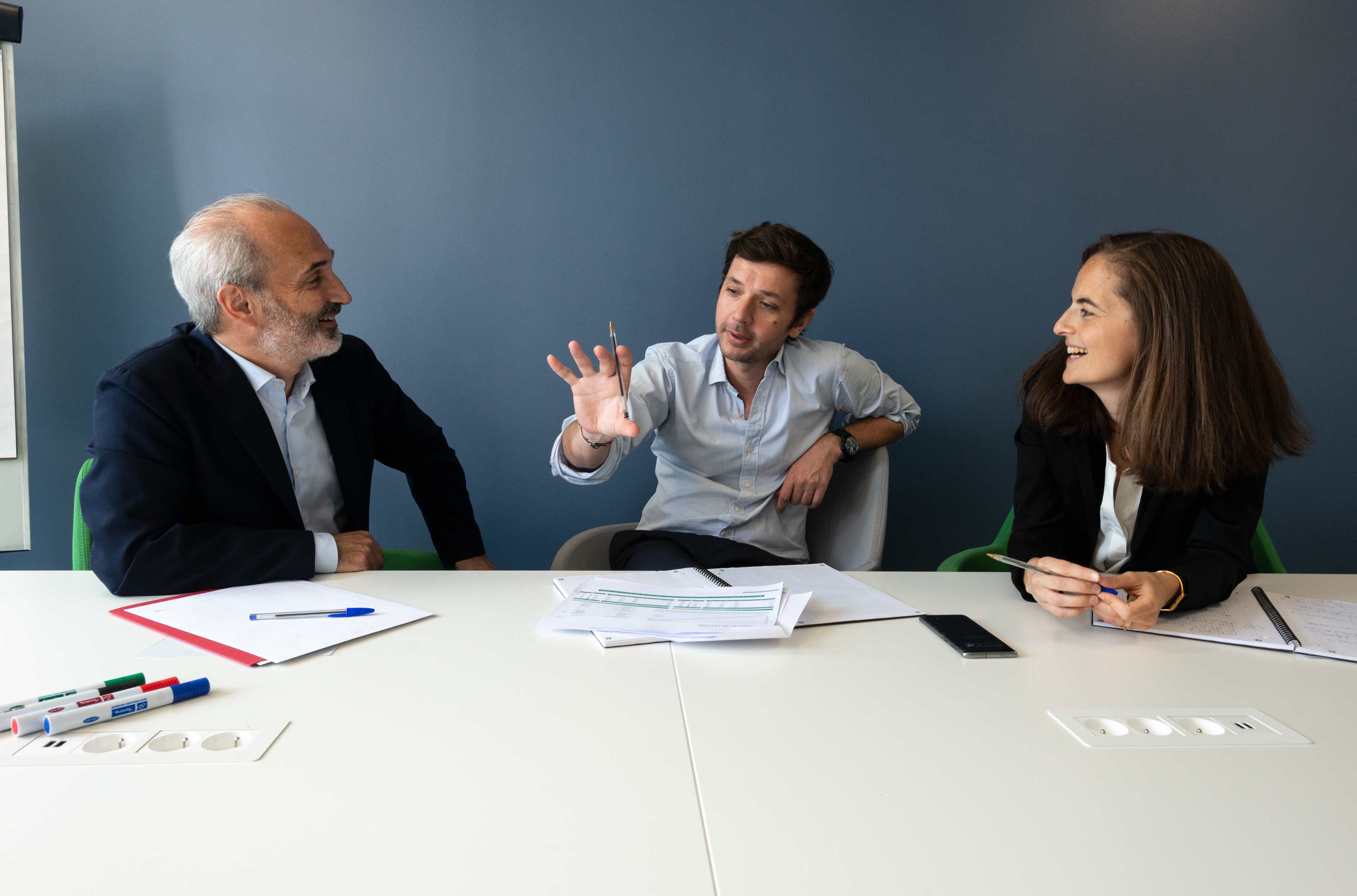 Henry-Louis Merieux, Managing Partner, Anne-Claire LaIné, Investment Manager, and Louis de Montille, Investment Director, at MML Capital Paris.