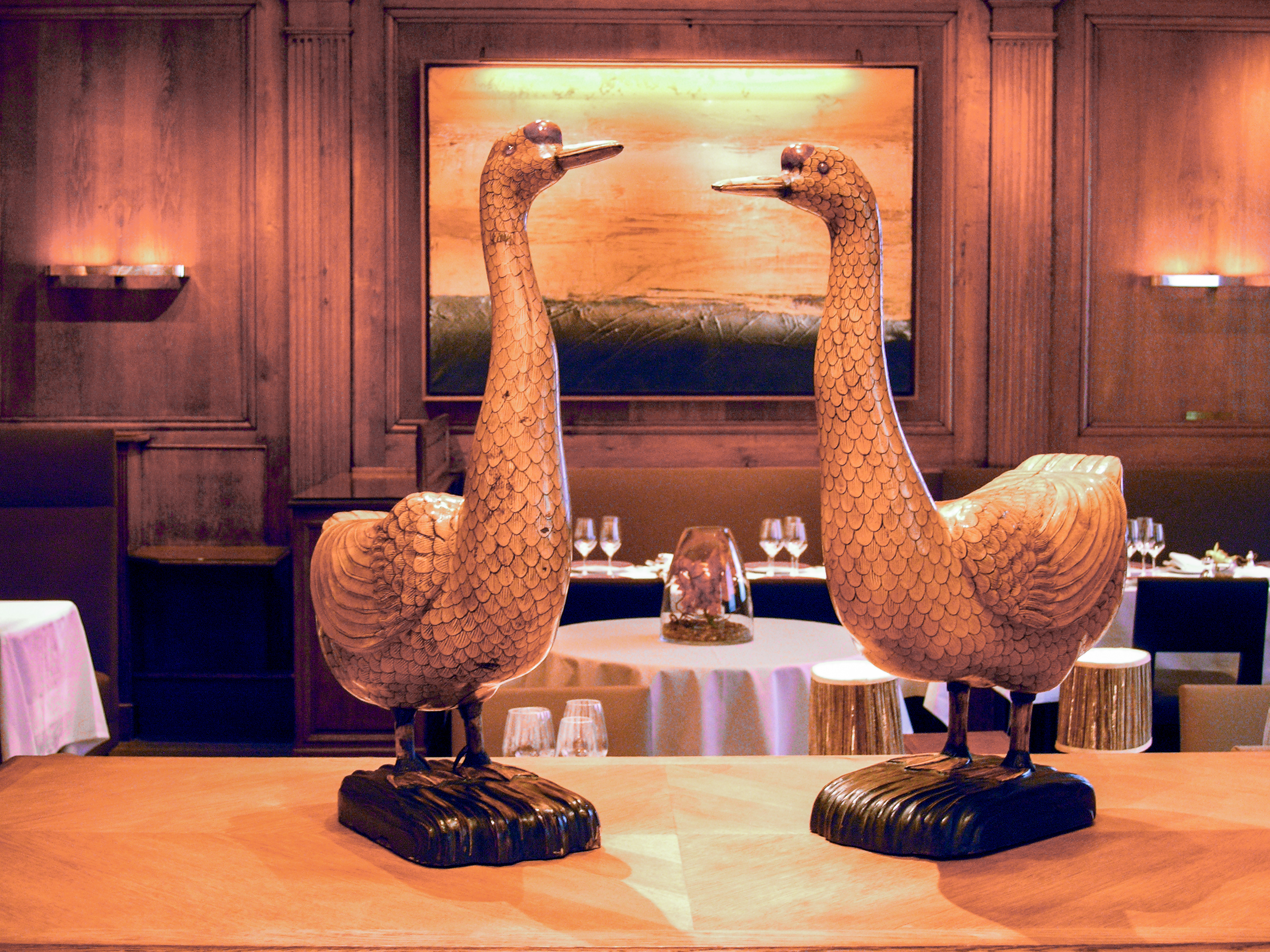 Le Taillevent restaurant at 15 rue Lamennais, Paris 8ème has been awarded two stars in the prestigious Michelin guide.