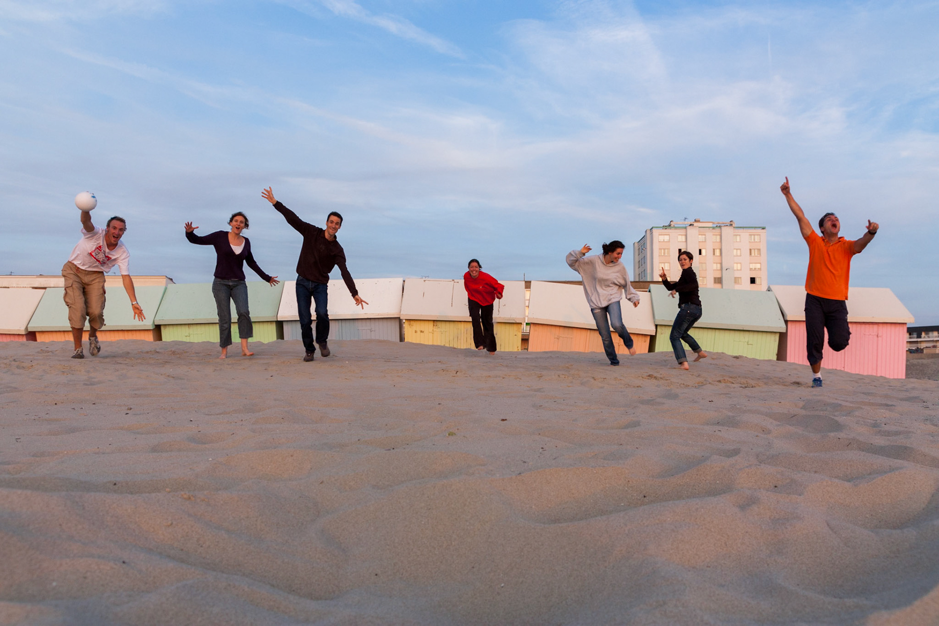 Course de cabanon à Berck-sur-mer
