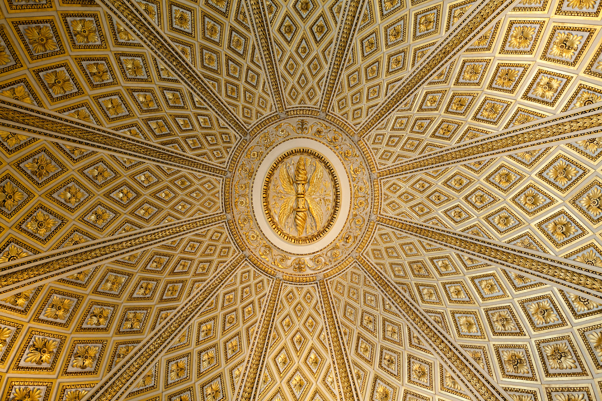 Un plafond de la galerie des Offices à Florence