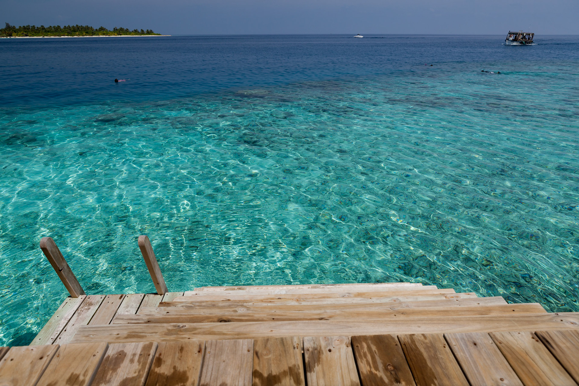 Une invitation à la baignade sur une île paradisiaque