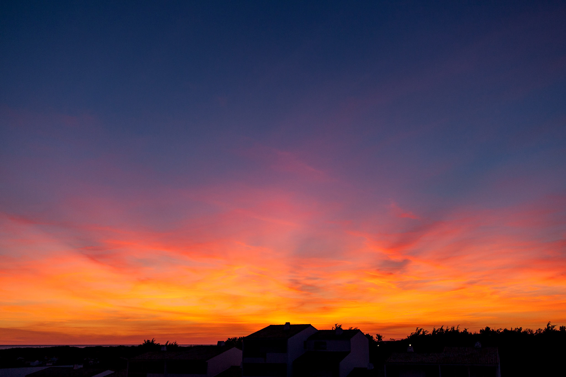 Un coucher de soleil en Vendée