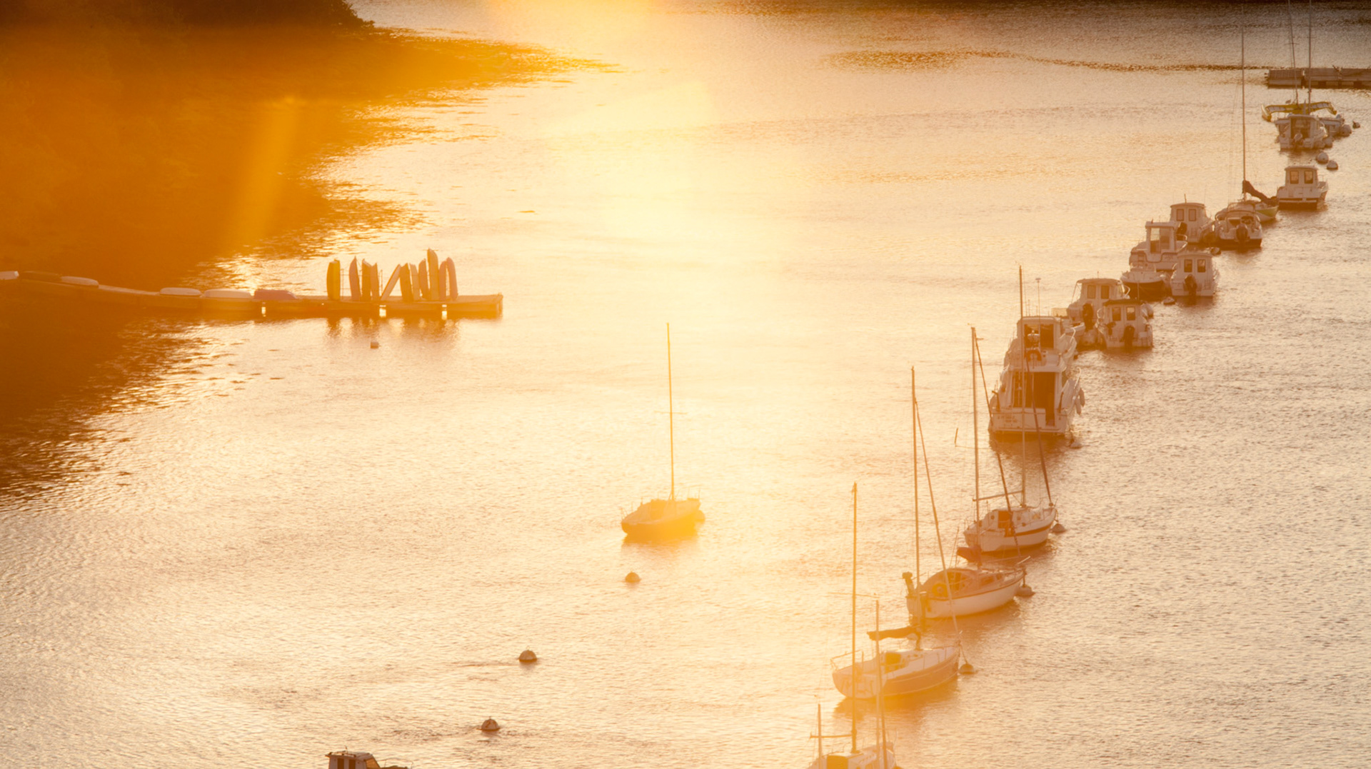 Fin de journée sur le port de Bénodet