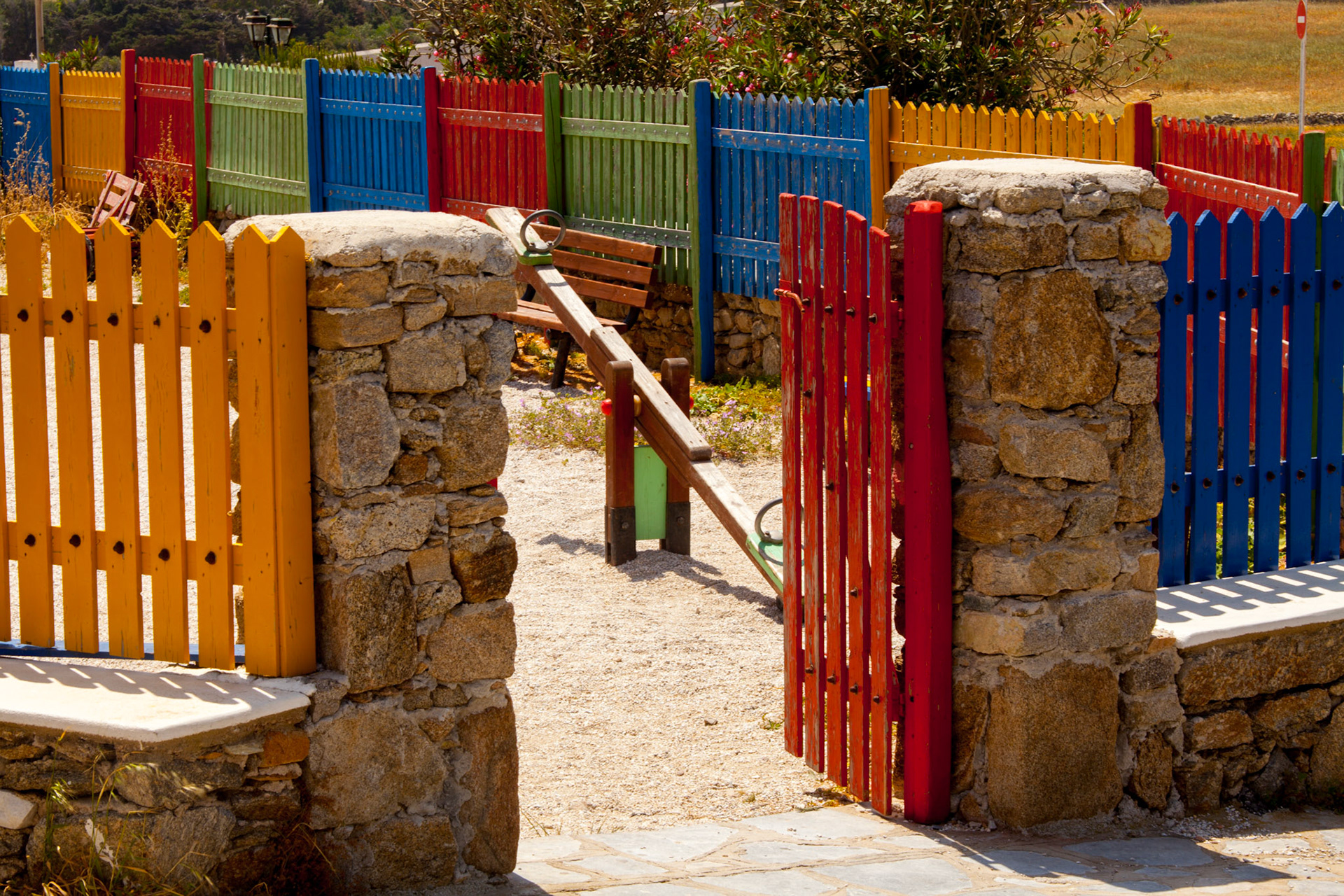 Aire de jeux en Grèce