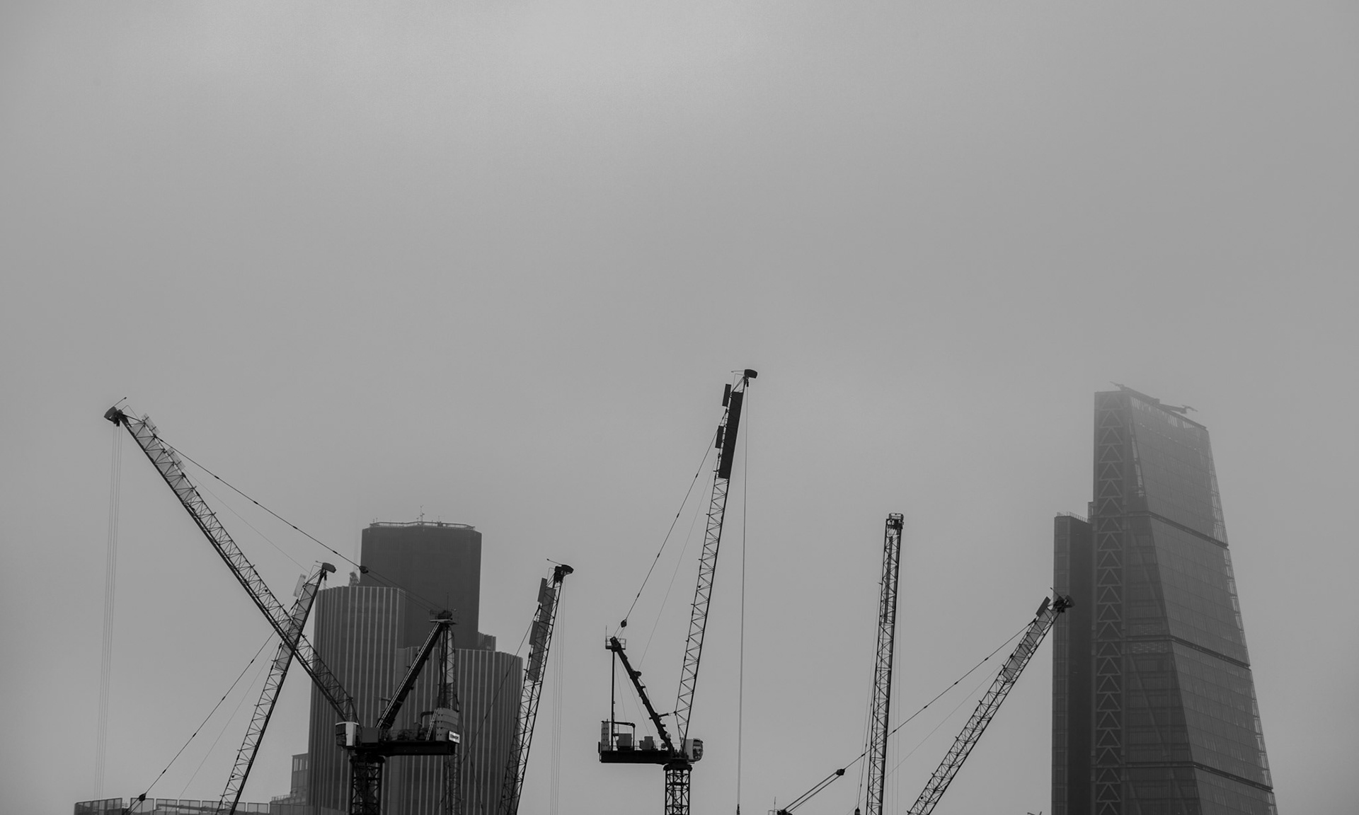 Construction de gratte-ciel à Londres